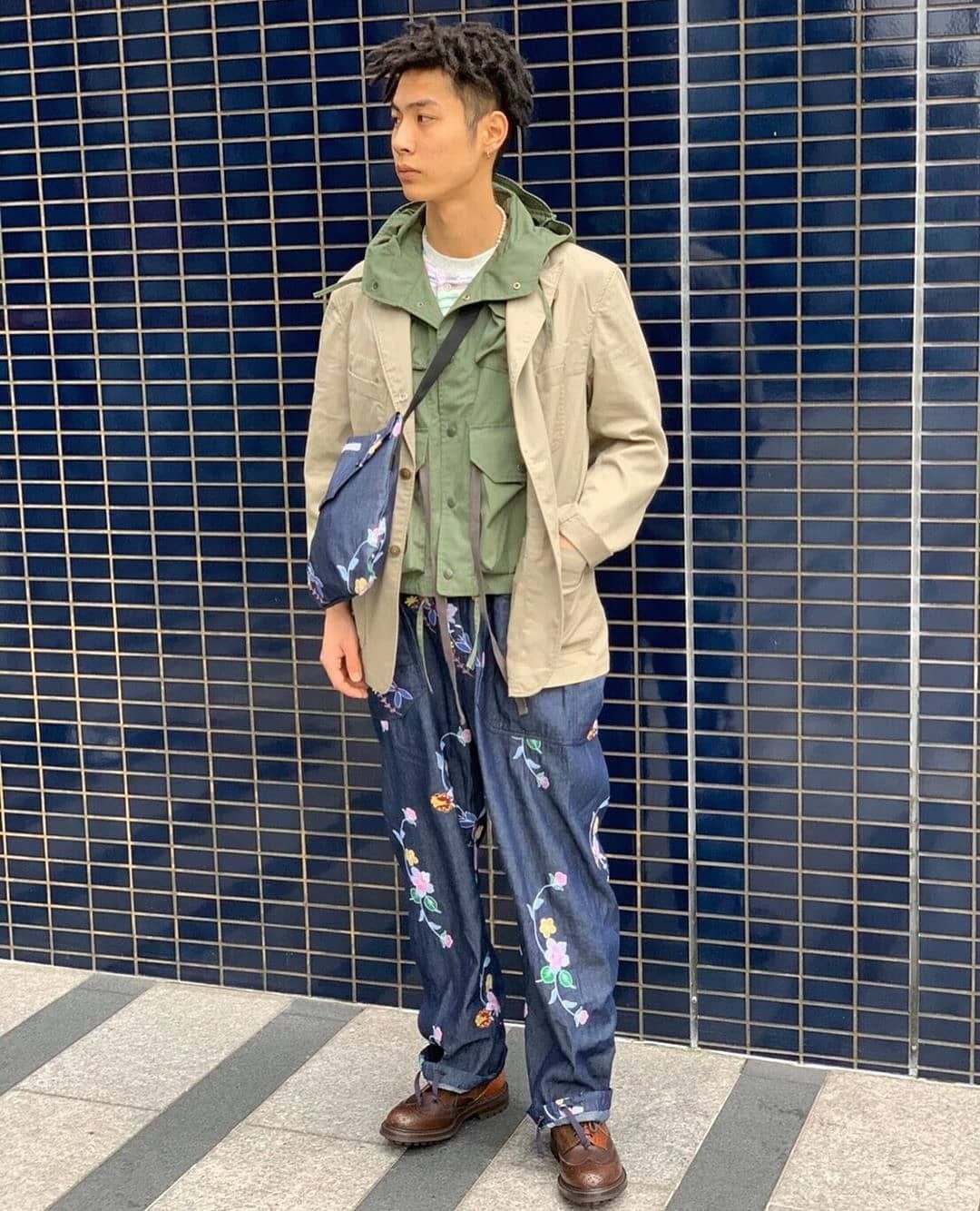 Engineered Garments INDIGO DENIM FLORAL EMBROIDERY FATIGUE PANT Size US 34 / EU 50 - 5 Thumbnail