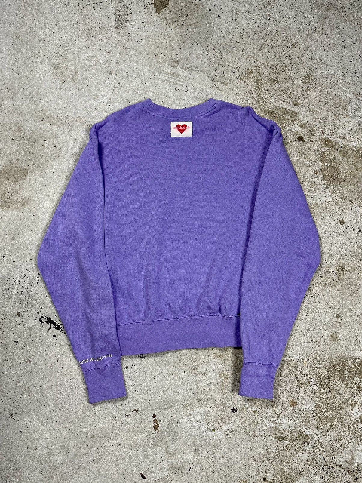 Adidas Adidas Sample Purple Self Love Crewneck Boxy Sweatshirt Size US M / EU 48-50 / 2 - 2 Thumbnail