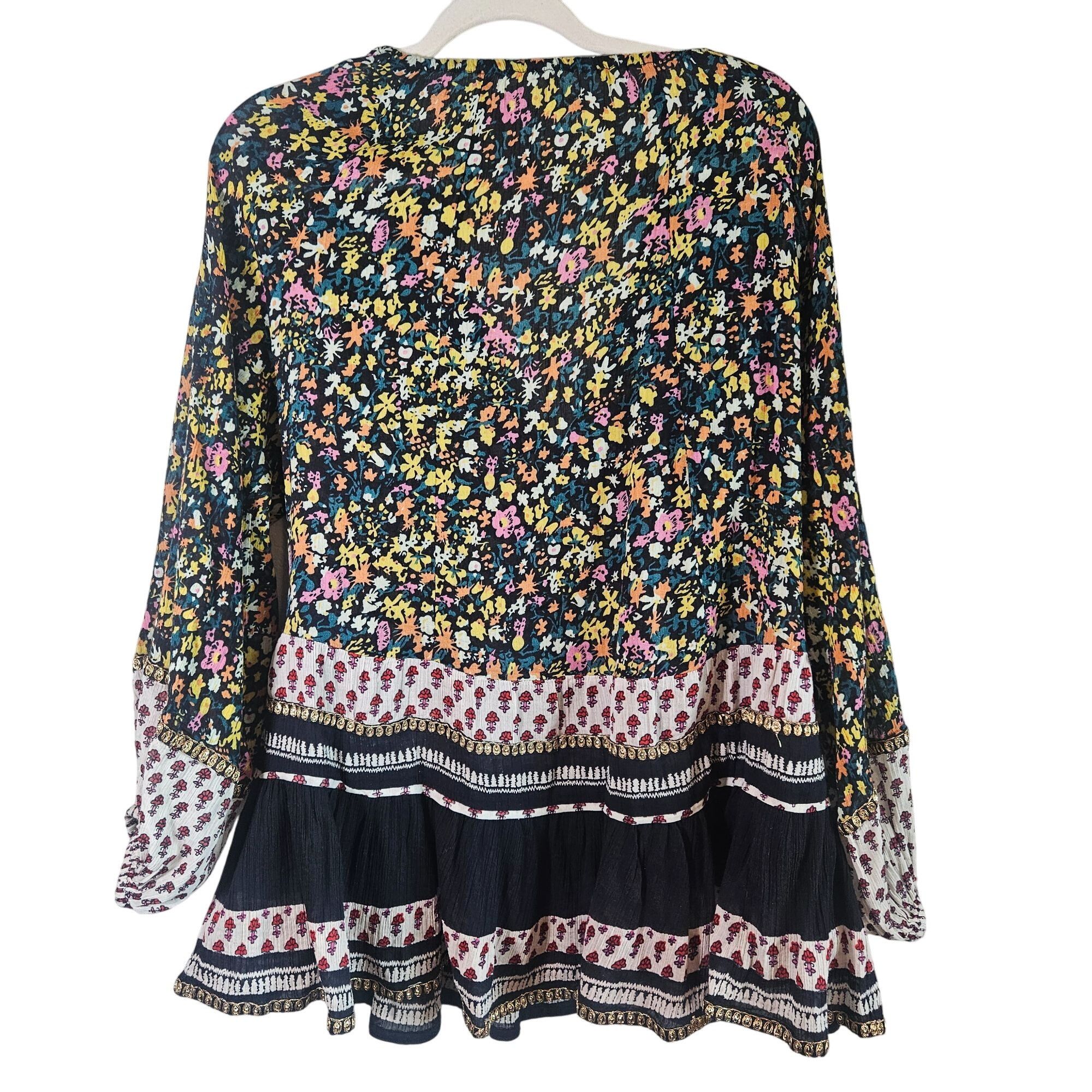Free People Free People Gardenia Tunic Top XS Cottagecore Boho Fall Laye Size XS / US 0-2 / IT 36-38 - 3 Thumbnail