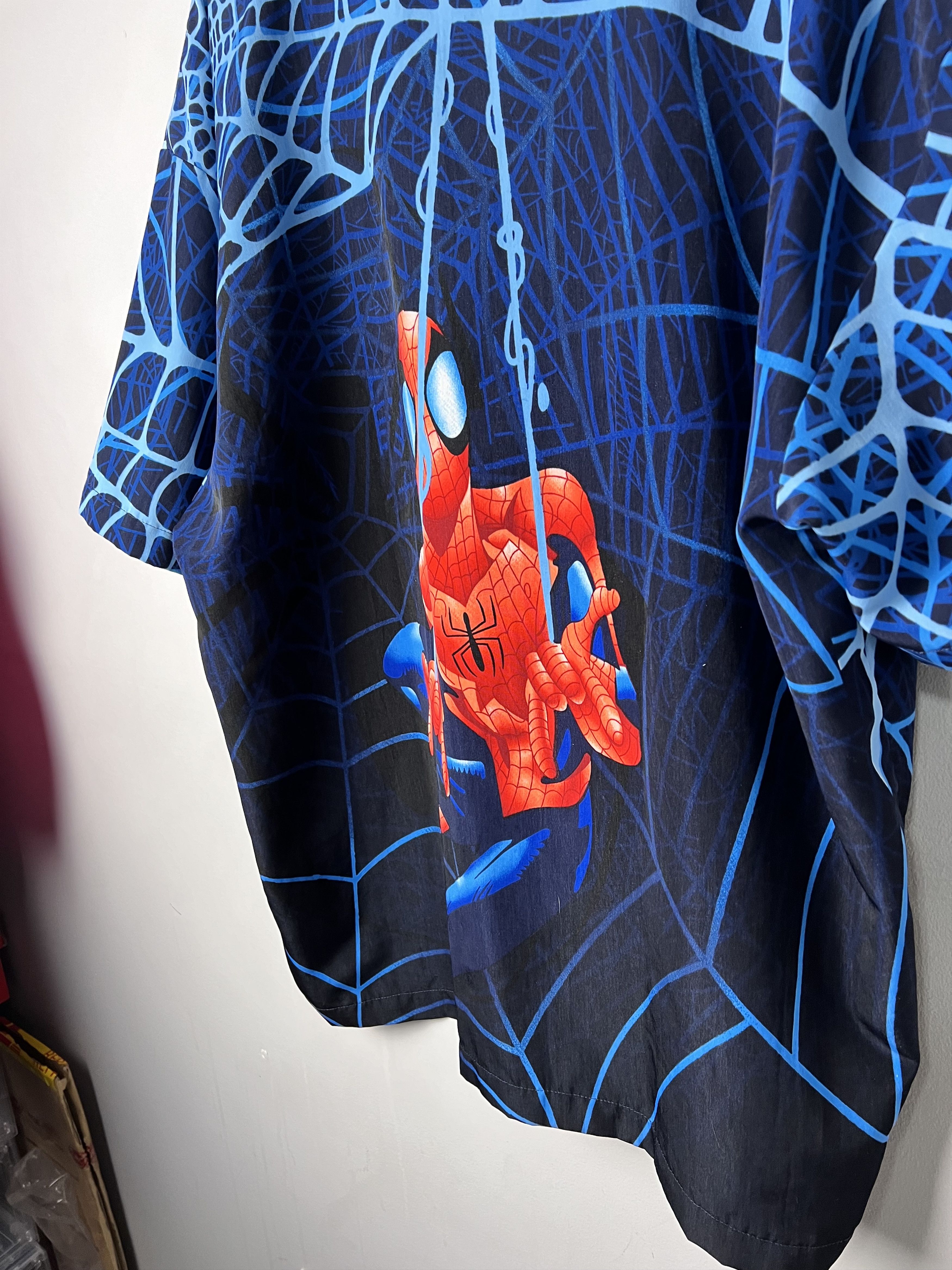 Marvel Comics Spiderman Buttons Up Y2K Size US L / EU 52-54 / 3 - 5 Thumbnail