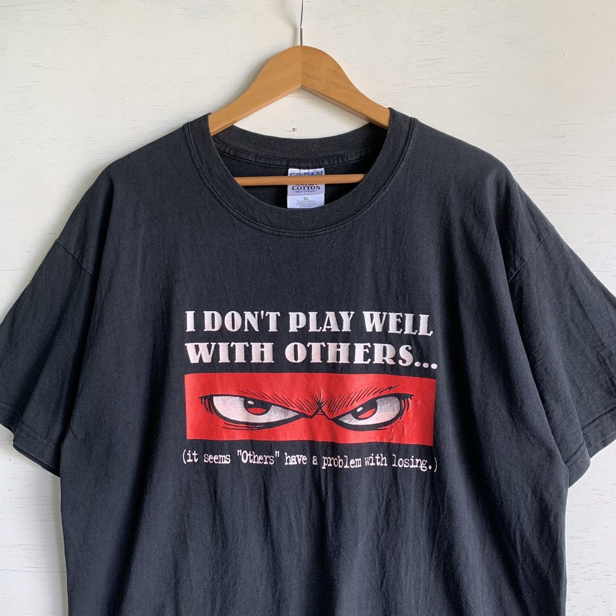 Vintage Vintage I DON'T PLAY WELL WITH OTHERS Tee No Fear Size US XL / EU 56 / 4 - 1 Thumbnail