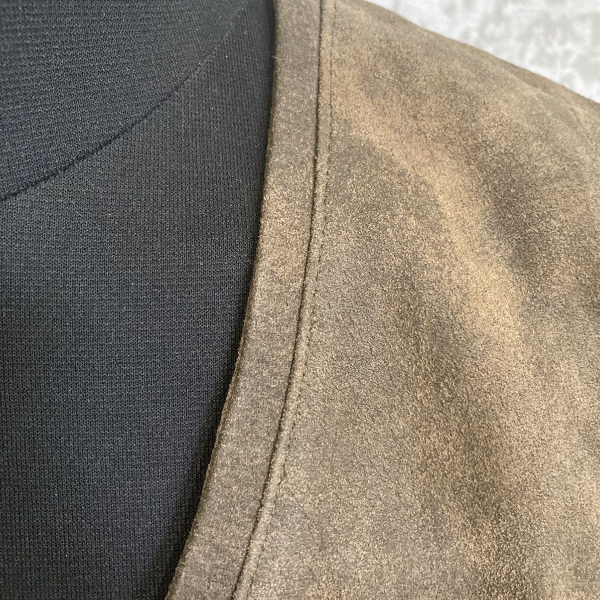 Japanese Brand Oversized Brown Pig Suede Leather Vest Size US S / EU 44-46 / 1 - 6 Thumbnail