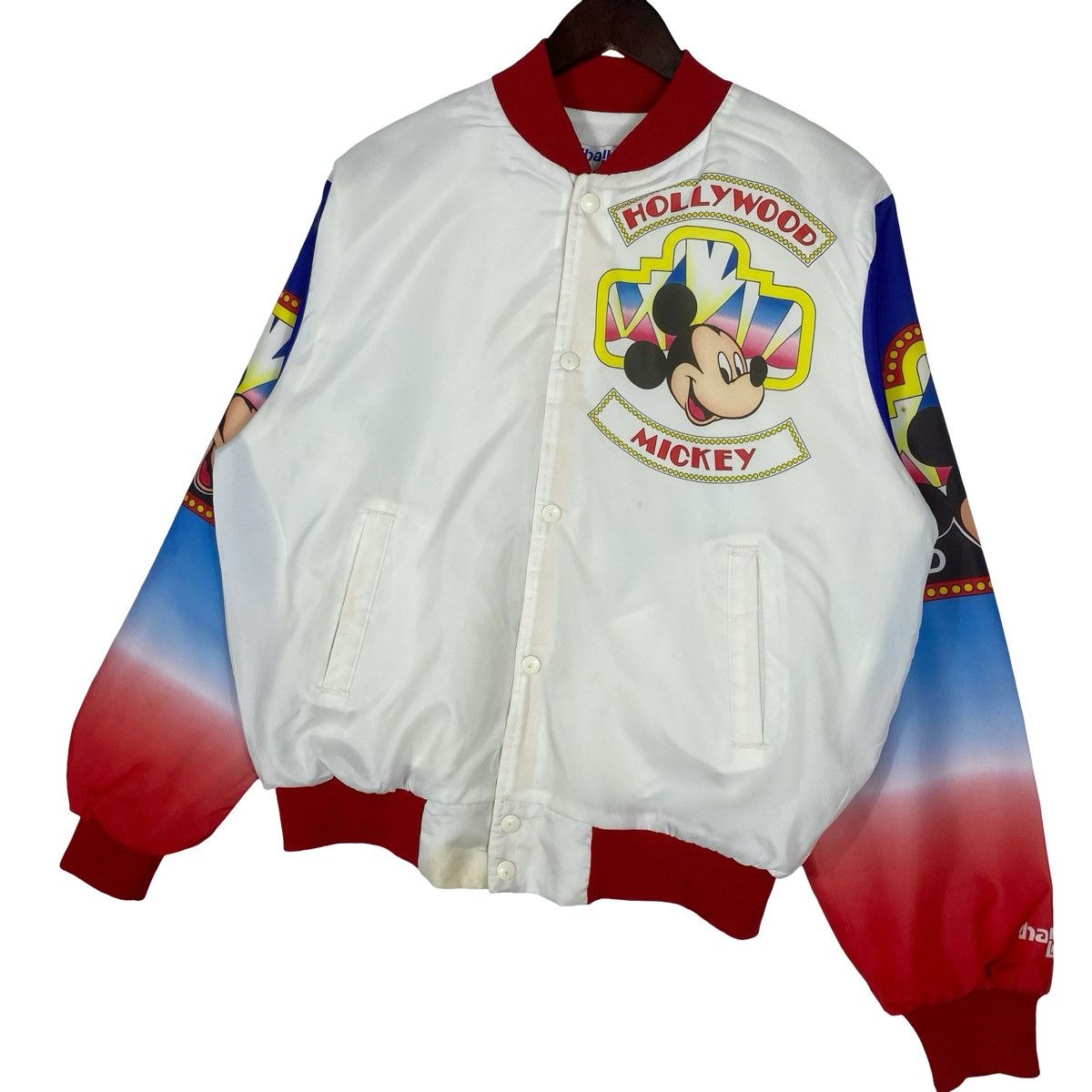 Mickey Mouse Vintage 90s Mickey Mouse Hollywood Satin Bomber Jacket Size M / US 6-8 / IT 42-44 - 10 Thumbnail