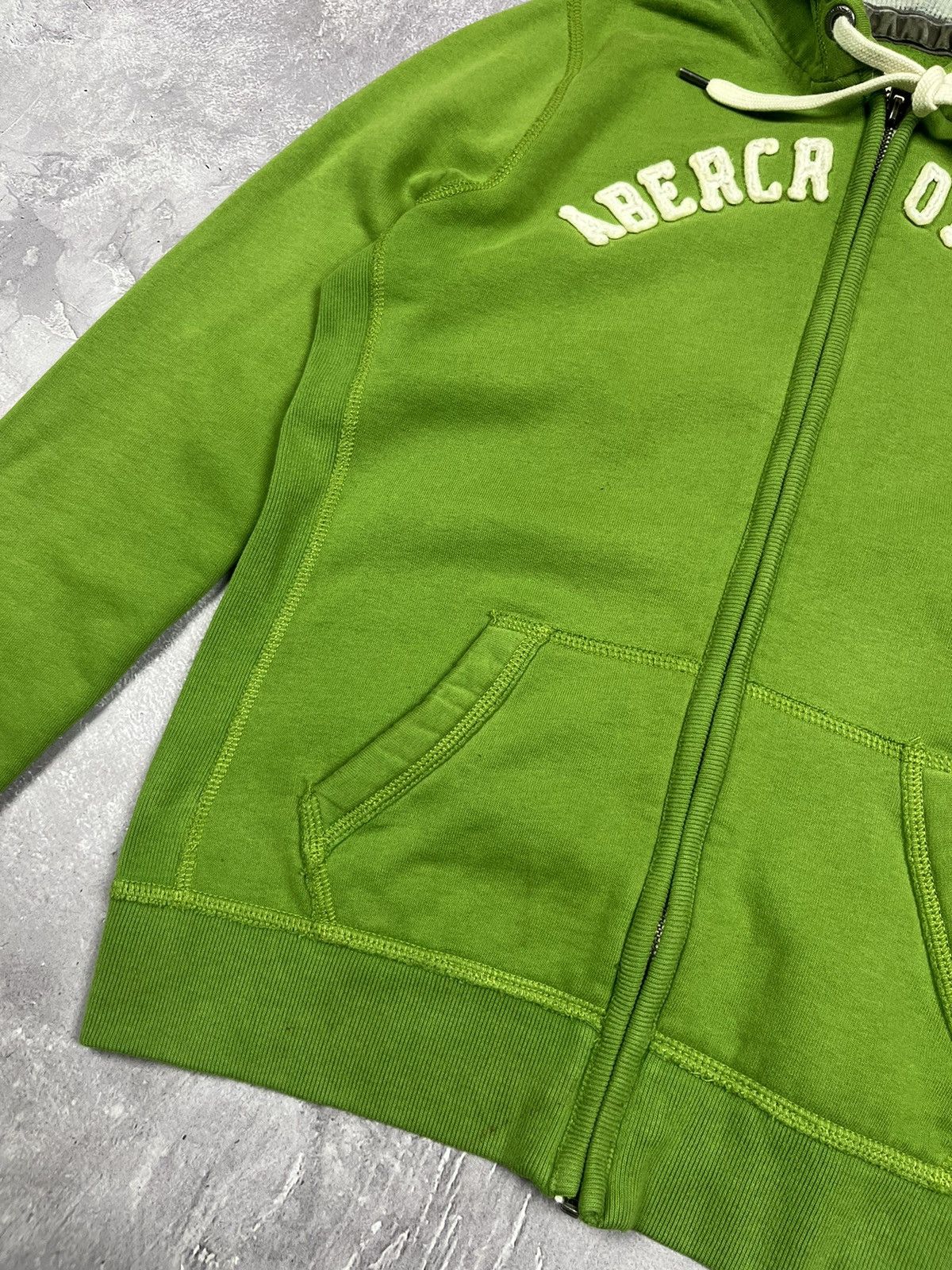 Abercrombie & Fitch Abercrombie & Fitch Green Zip Hoodie Zip lgb style Size L / US 10 / IT 46 - 3 Thumbnail