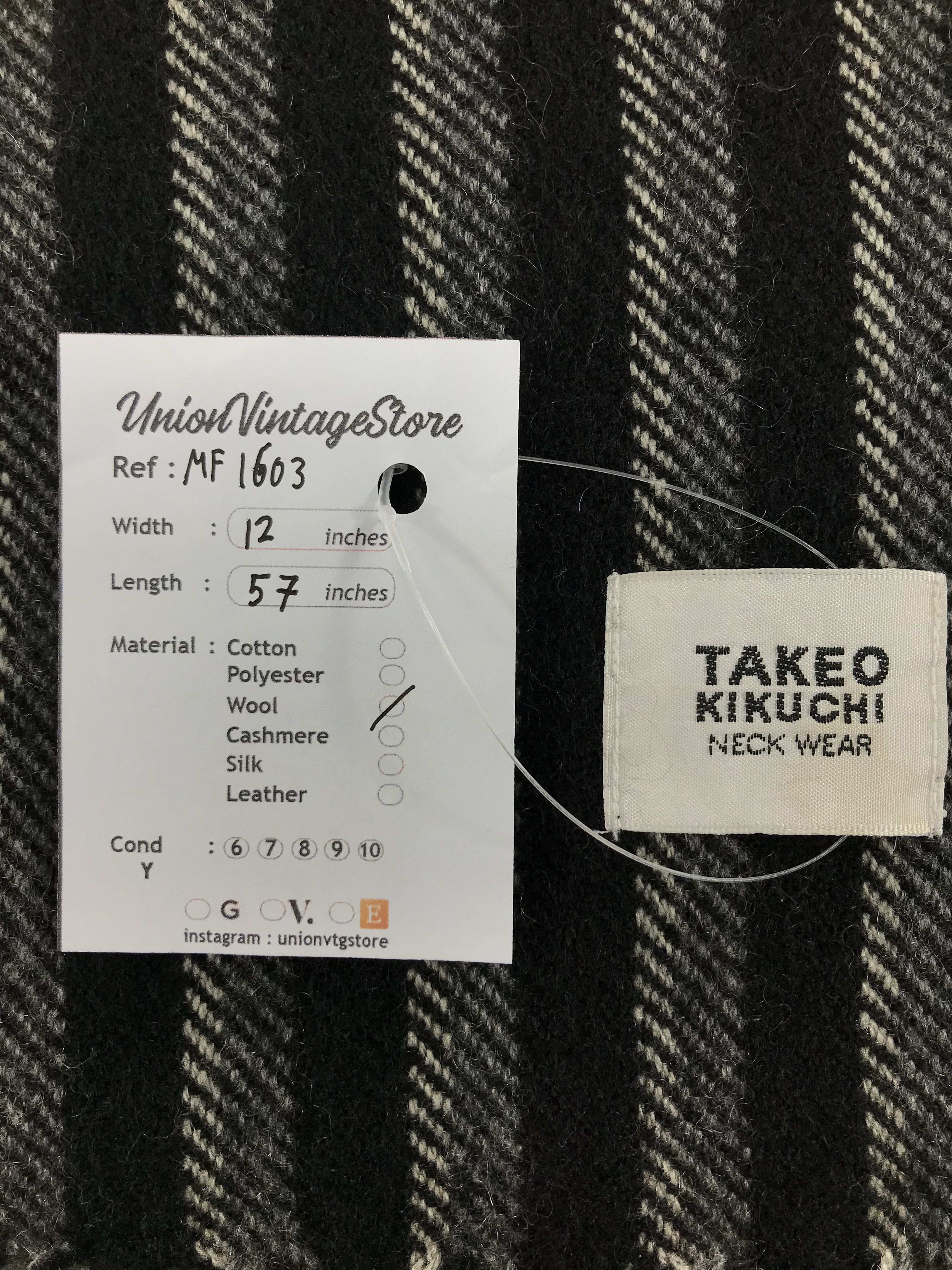 Takeo Kikuchi Vintage Takeo Kikuchi Scarf/Muffler/Neckwear MF1603 Size ONE SIZE - 4 Thumbnail