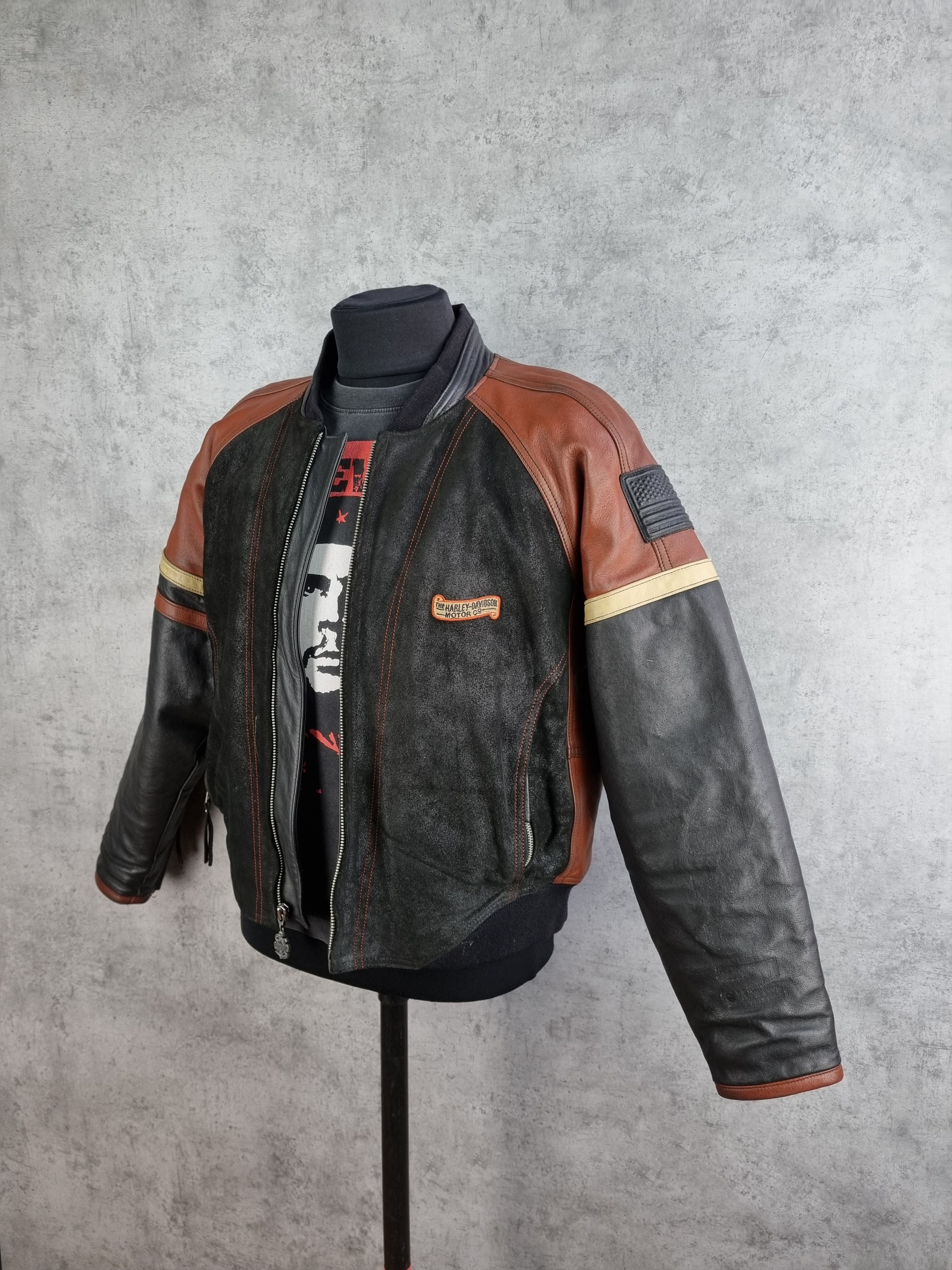 Harley Davidson Vintage Legendary Iconic Harley Davidson Leather Moto Jacket Size US L / EU 52-54 / 3 - 25 Thumbnail