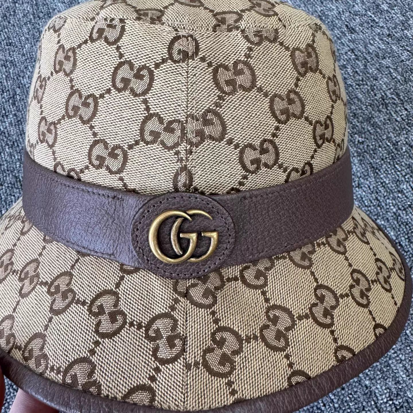 Gucci Gucci GG Supreme Monogram Bucket Hat L Size ONE SIZE - 2 Thumbnail