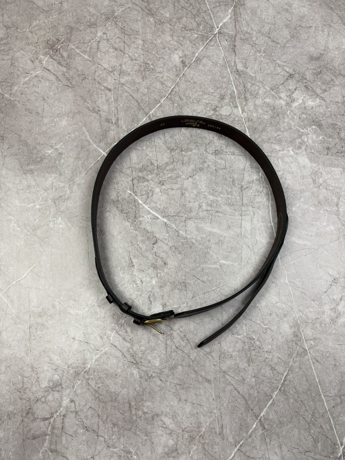 R.M. Williams M. Williams Classic Drover Leather Belt 34 Made in Australia Size 34 - 4 Thumbnail