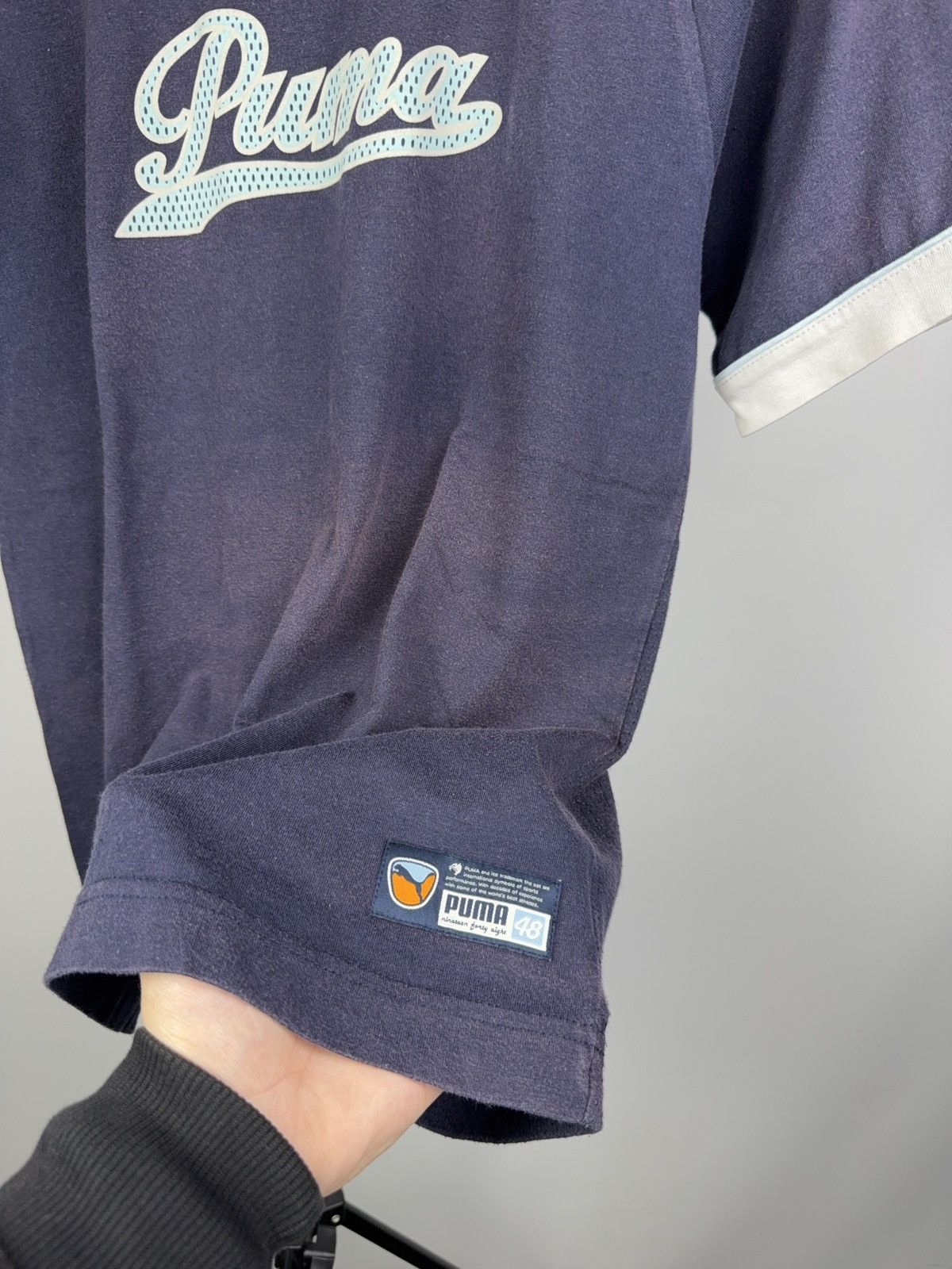 Puma Faded Puma Big Logo 2000s Sportstyle 48 Retro Tee Shirt Size US S / EU 44-46 / 1 - 2 Thumbnail