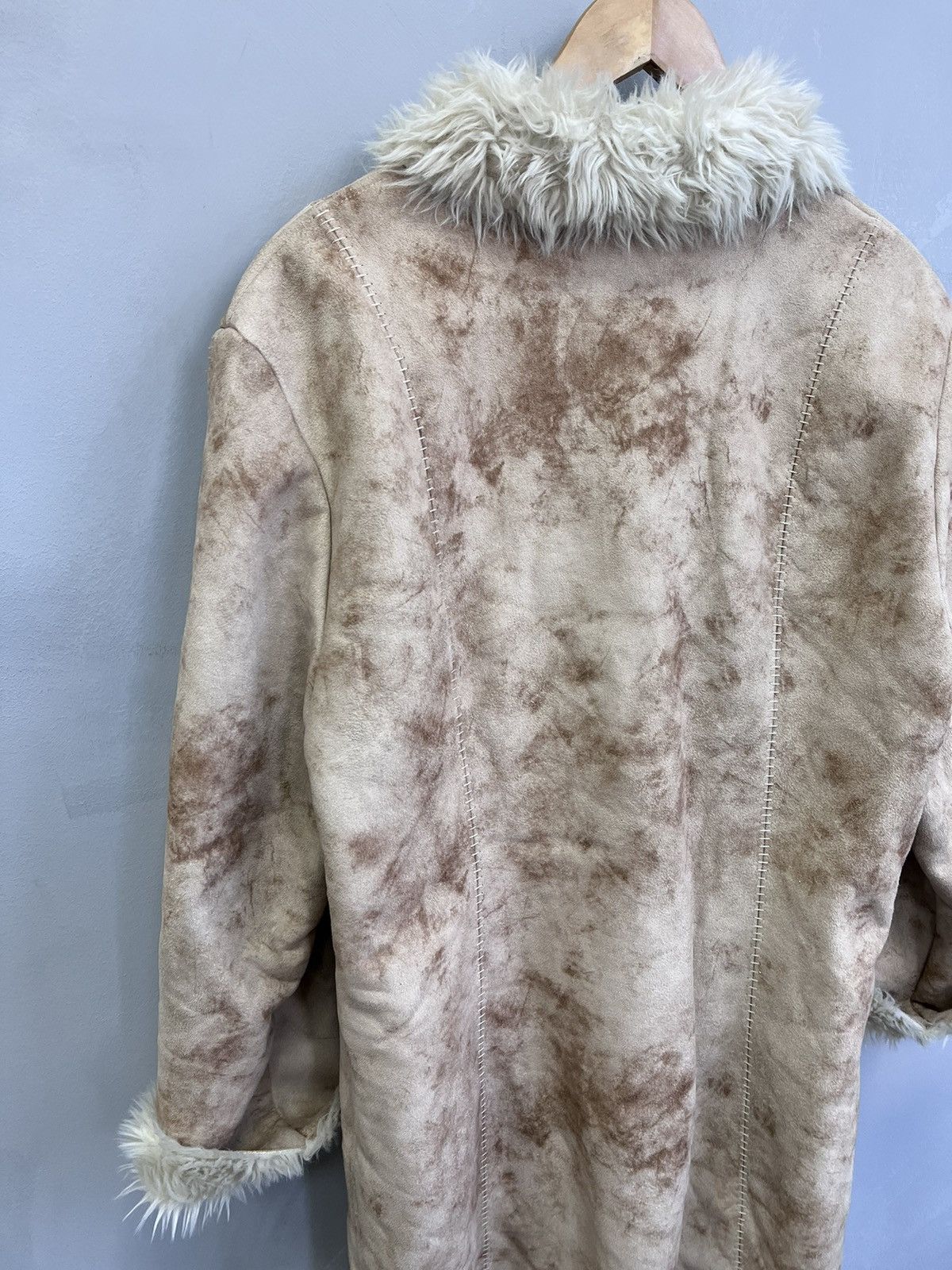 If Six Was Nine × Japanese Brand × Le Grande Bleu (L.G.B.) LGB If Six Was Nine Style Fur STITCHING long Jacket Size US L / EU 52-54 / 3 - 10 Thumbnail
