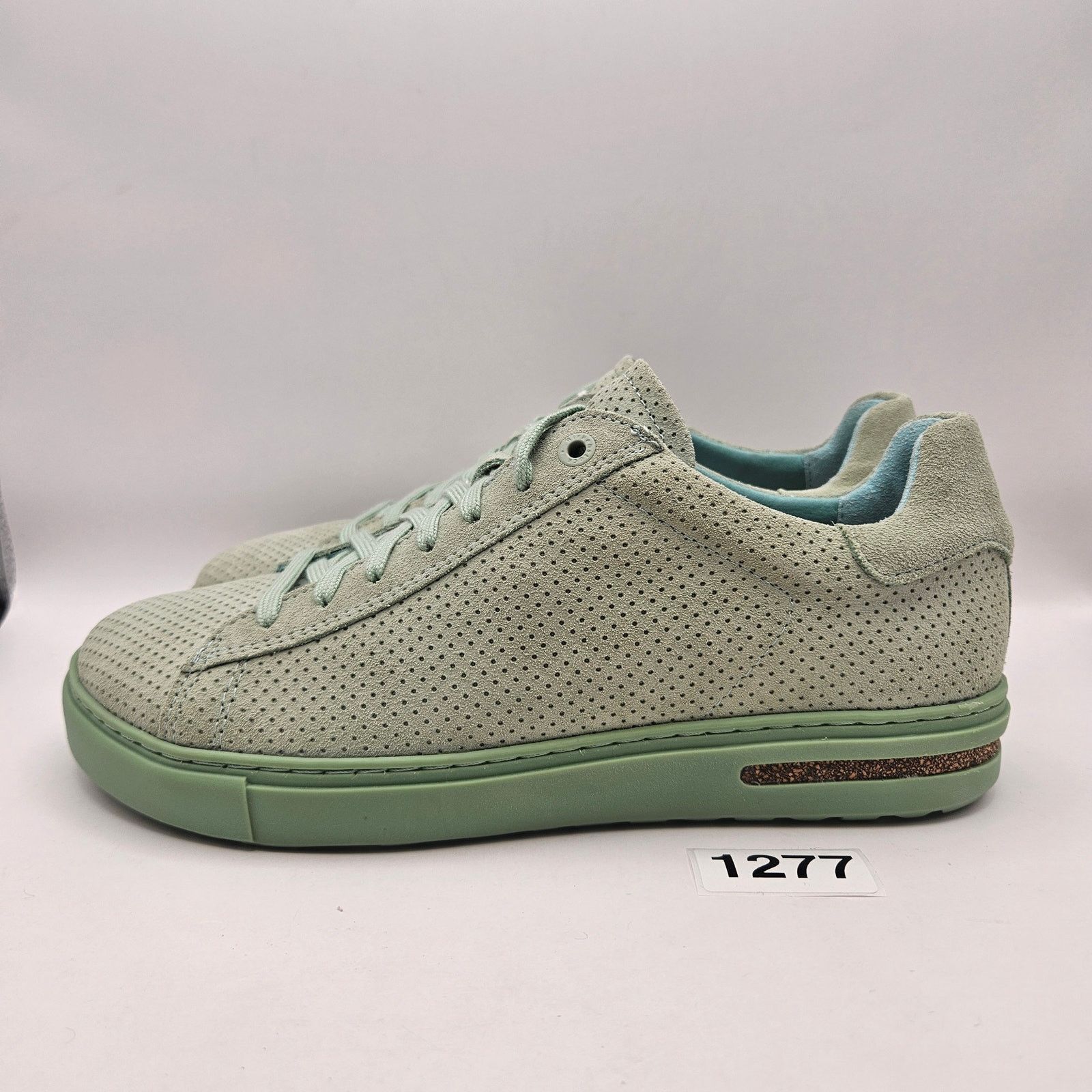 Birkenstock BIRKENSTOCK WOMEN'S 9 BEND LOW SUEDE MATCHA SNEAKER Size US 9 / IT 39 - 2 Thumbnail