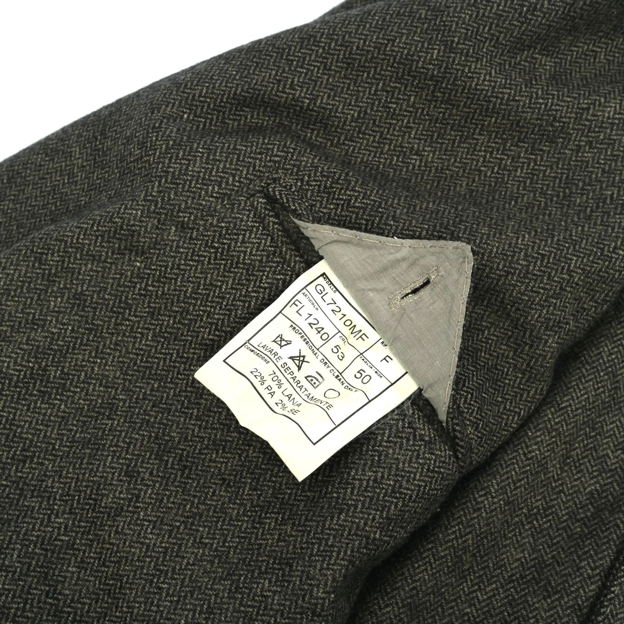 Other SANTANIELLO grey wool slack jacket (50 EU) Size 50R - 9 Thumbnail