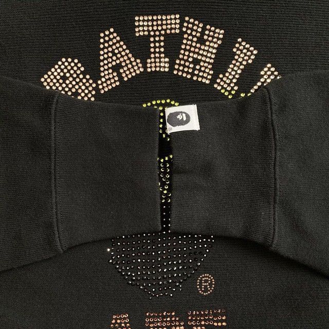 Bape × Swarovski BAPE Swarovski gradient college logo pullover hoodie NIGO Size US L / EU 52-54 / 3 - 7 Thumbnail