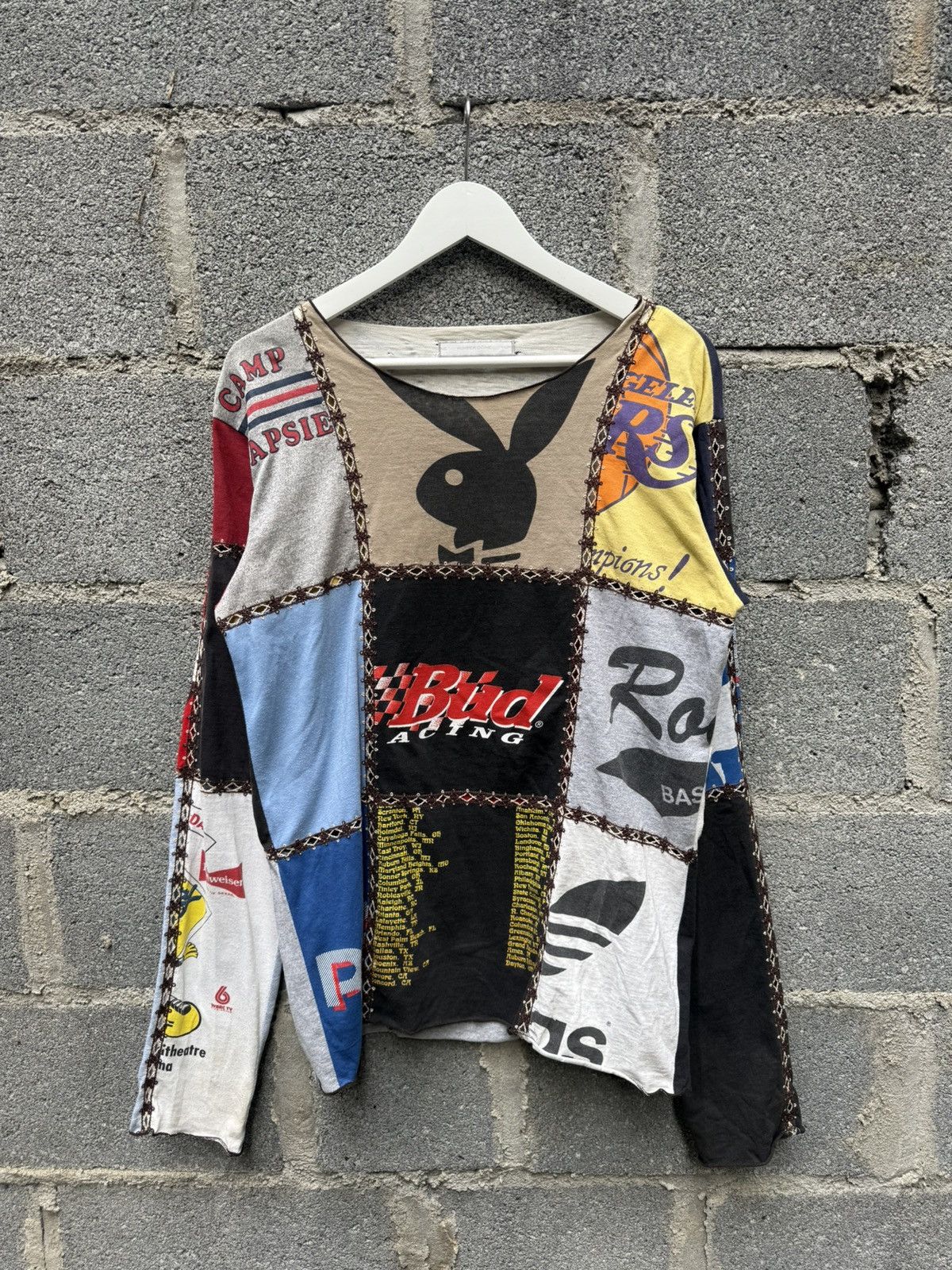 Number (N)ine AW02 Number (N)ine Patchwork Longsleeve Size US XL / EU 56 / 4 - 2 Thumbnail