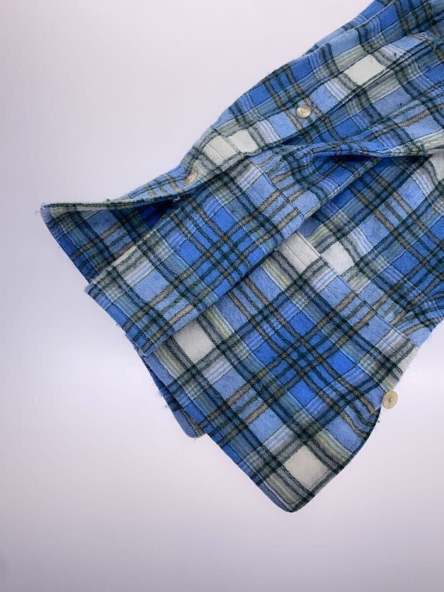 Auralee Blue Airy Wool Check Shirt Size US XXL / EU 58 / 5 - 3 Thumbnail