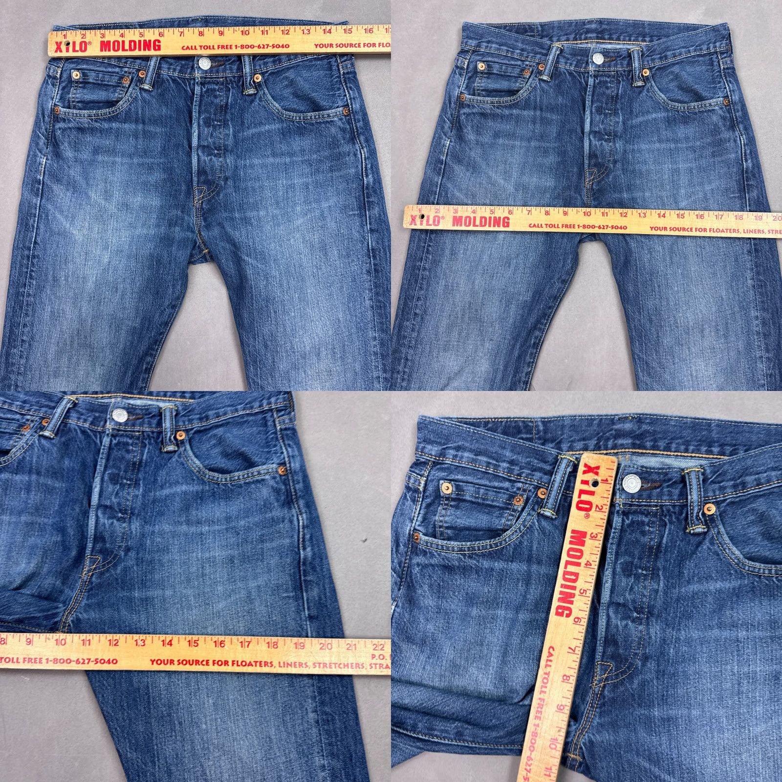 Levi's Levi's 501 Jeans Men 30x32 Blue Denim Work Button Fly Vintage No (Tag30x34) Size US 30 / EU 46 - 9 Thumbnail