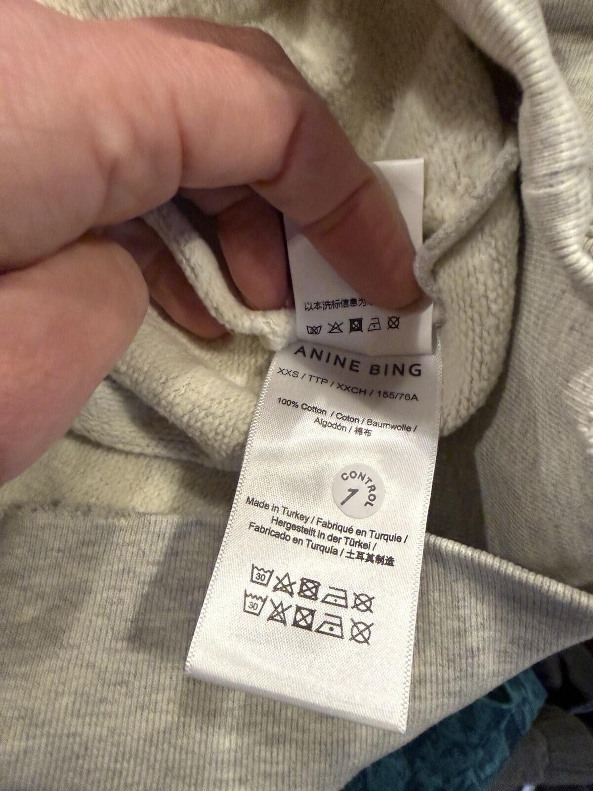 Other Collectible Anine Bing Harvey Signature Hoodie Grey XXS NWT Size XS / US 0-2 / IT 36-38 - 12 Thumbnail