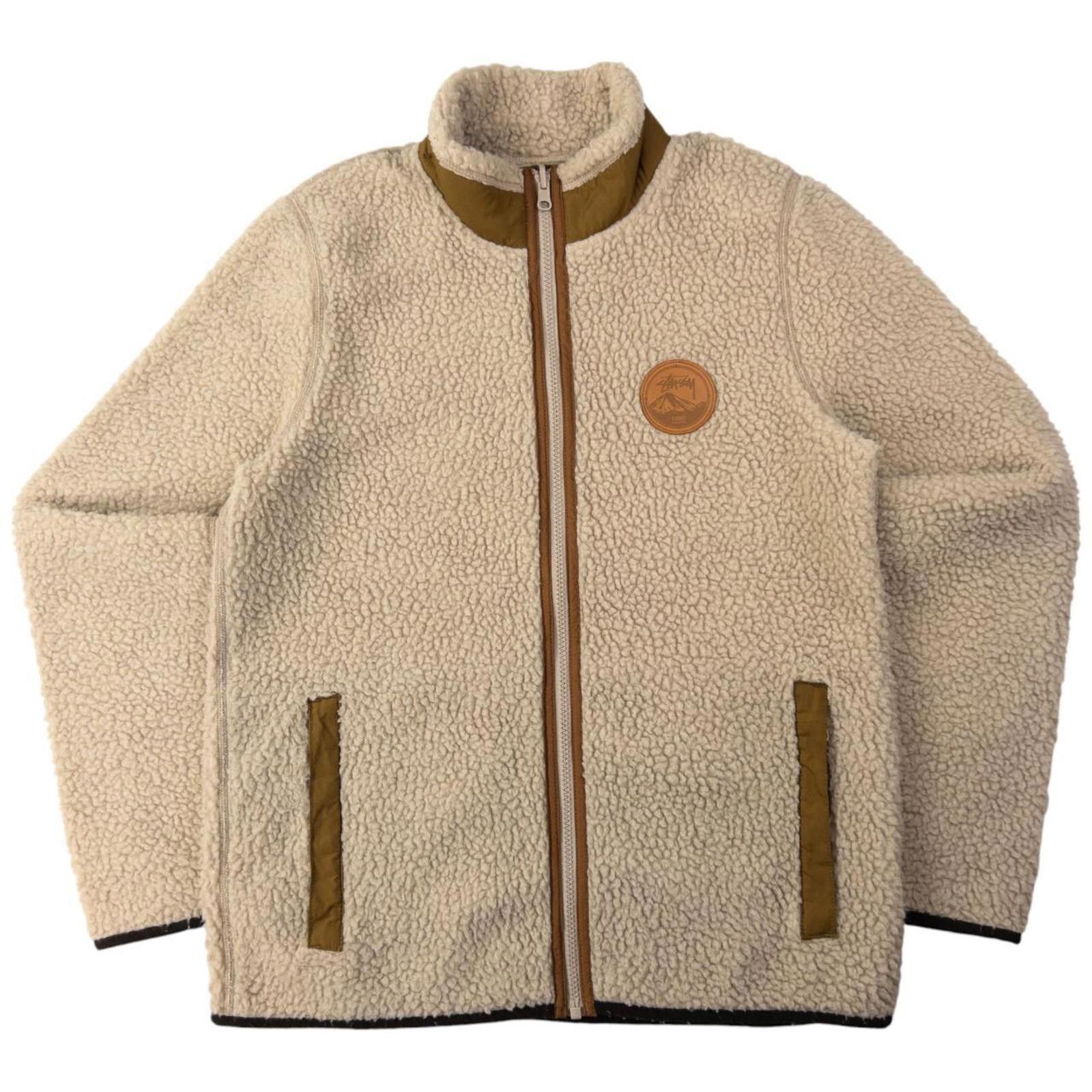 Vintage Stussy Zip Up Fleece Jacket Size S