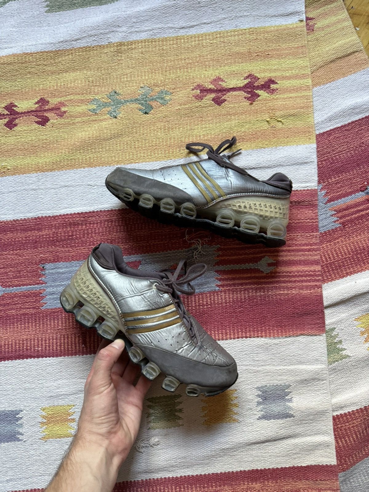 Vintage Vintage 00’s Adidas x Stella McCartney y2k Bounce Sneakers Size US 7 / IT 37 - 1 Thumbnail