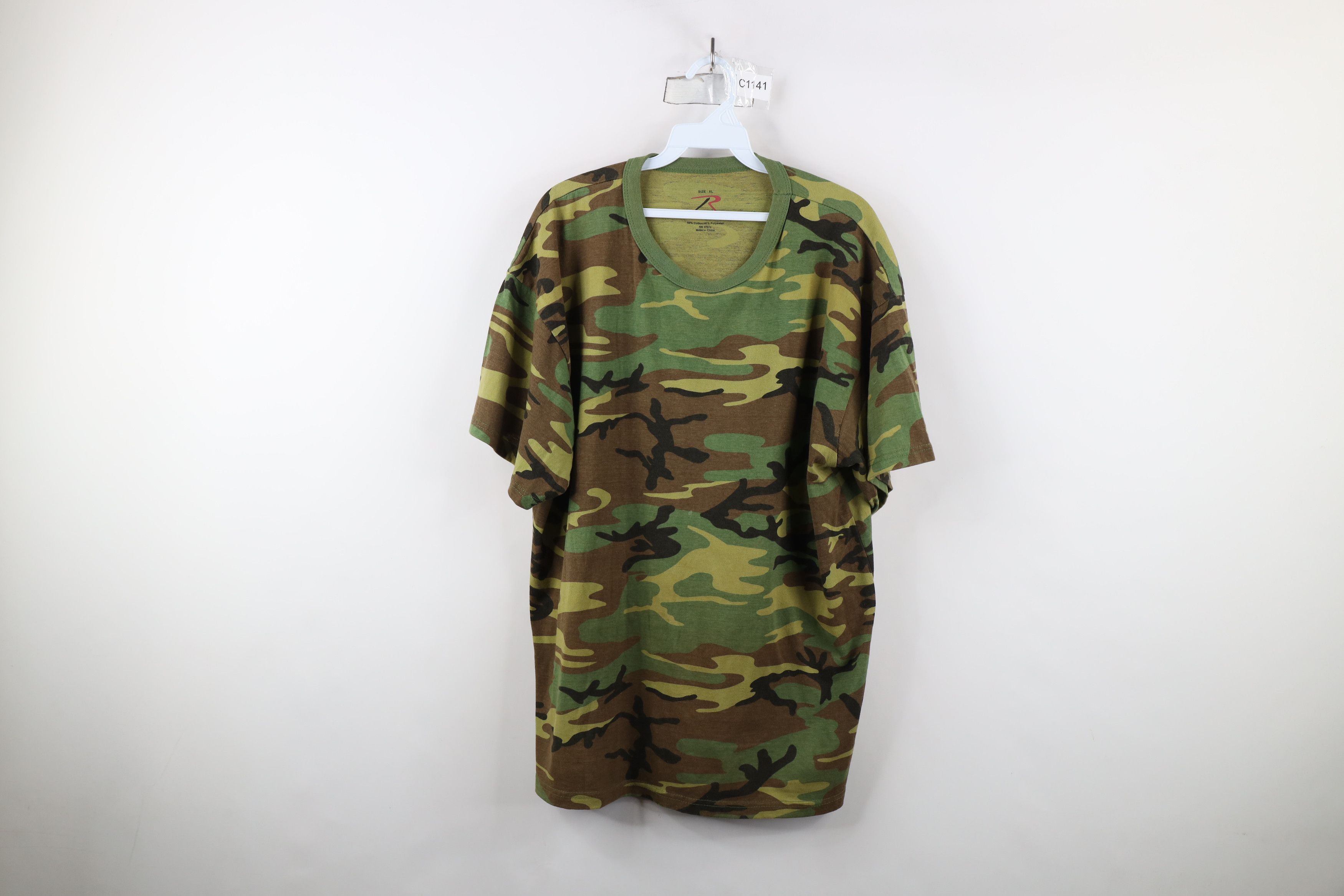 Rothco × Vintage Vintage Rothco Military Heavyweight Short Sleeve T-Shirt Size US XL / EU 56 / 4 - 1 Thumbnail