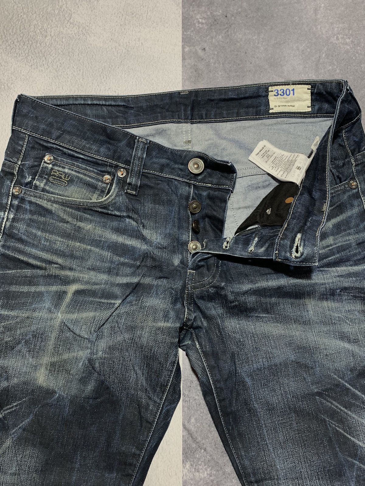G-Star × Vintage Vintage G-star RAW denim jeans streetwear style size 30x30 Size US 30 / EU 46 - 6 Thumbnail