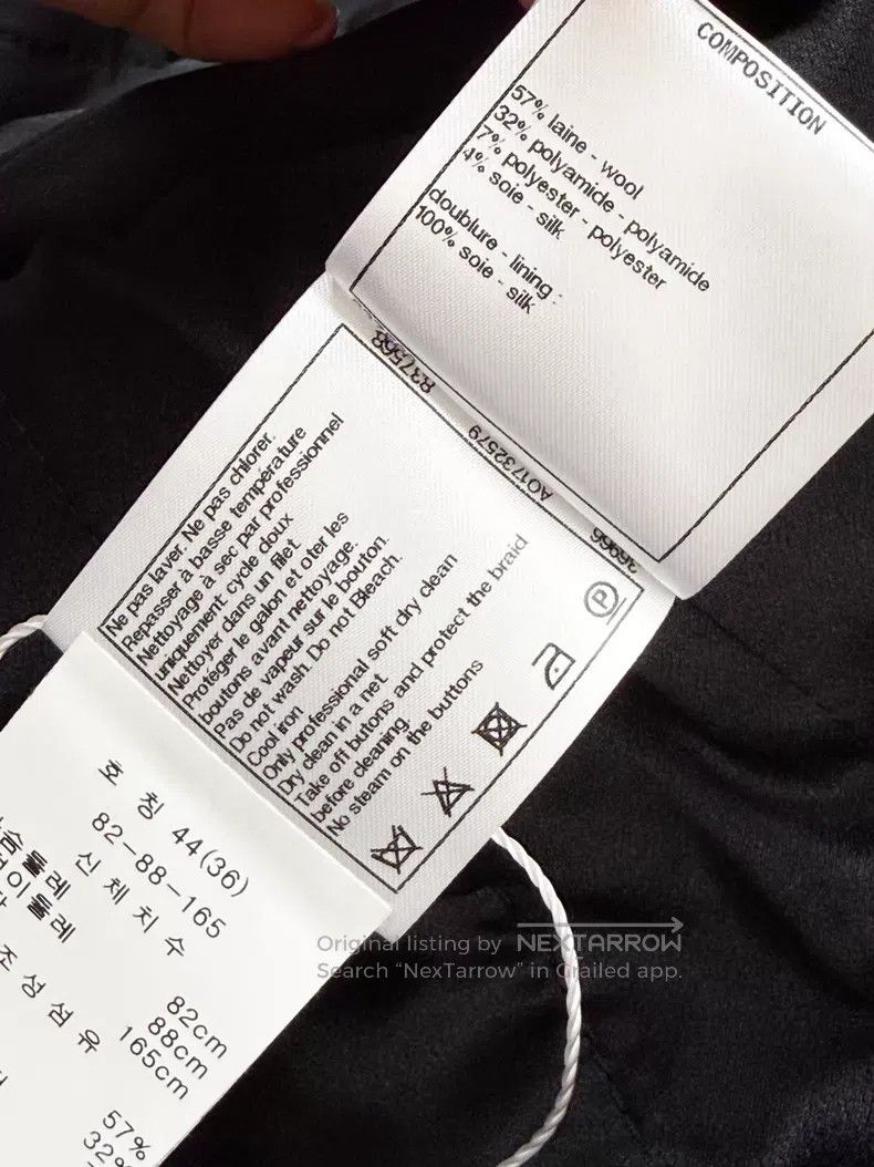 Chanel Chanel Glazed buckle four-pocket rolled edge woven long-sl Size XS / US 0-2 / IT 36-38 - 8 Thumbnail