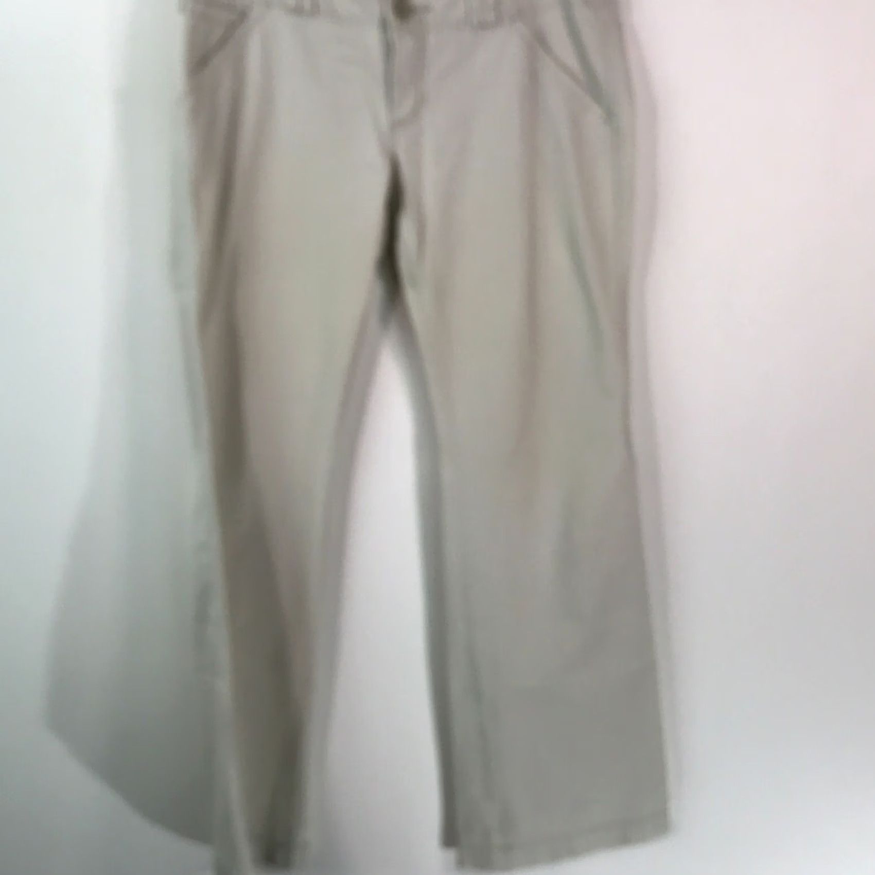 Abercrombie & Fitch Abercrombie And Fitch Womens Beige Denim Jeans Size 6R Low Rise Casual Straight Size 28" / US 6 / IT 42 - 2 Thumbnail