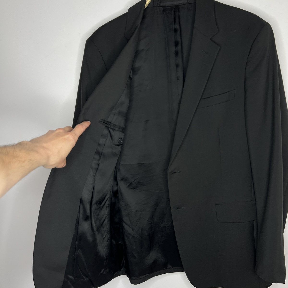 Designer × Prada Prada Black Wool 2 Buttons Classic Blazer Light Jacket Size US M / EU 48-50 / 2 - 6 Thumbnail
