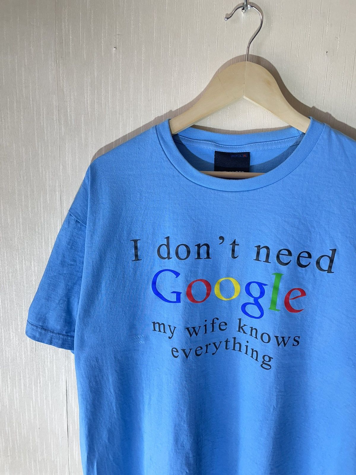 Vintage Google vintage crazy Humor T shirt streetwear Size US XL / EU 56 / 4 - 3 Thumbnail