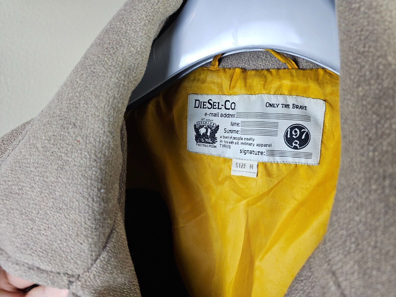 Diesel Diesel Only The Brave Trim Peacoat Size M Brown Size US M / EU 48-50 / 2 - 5 Thumbnail