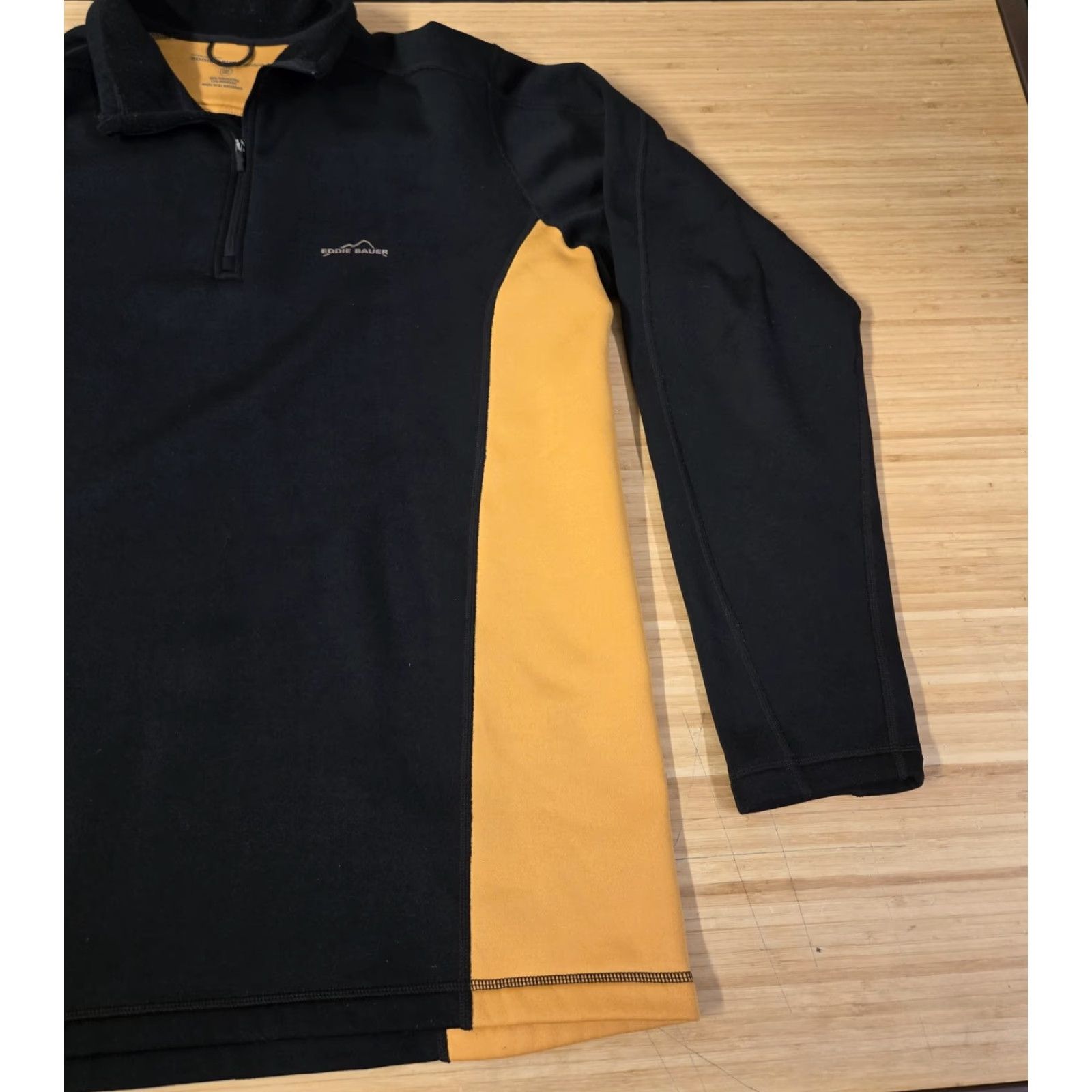 Eddie Bauer Eddie Bauer Sport Pullover Mens 2XLT Black Colorblock 1/4 Zip Fleece Stretch Mock Neck Long Sleeve Casual Size US XXL / EU 58 / 5 - 2 Thumbnail