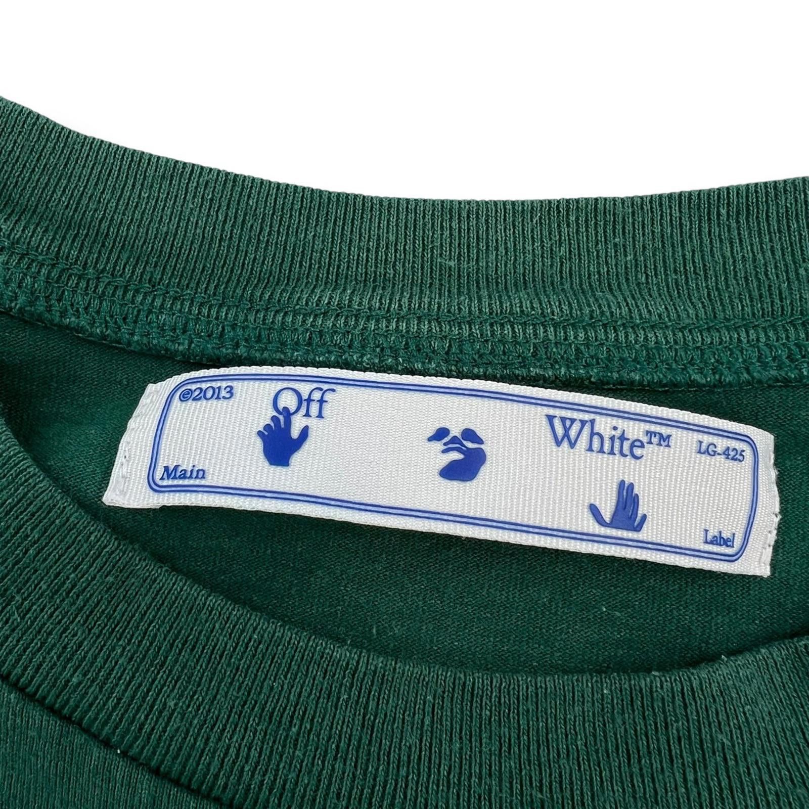 Off-White Off-White Hand Print Green T Shirt Size US M / EU 48-50 / 2 - 5 Thumbnail