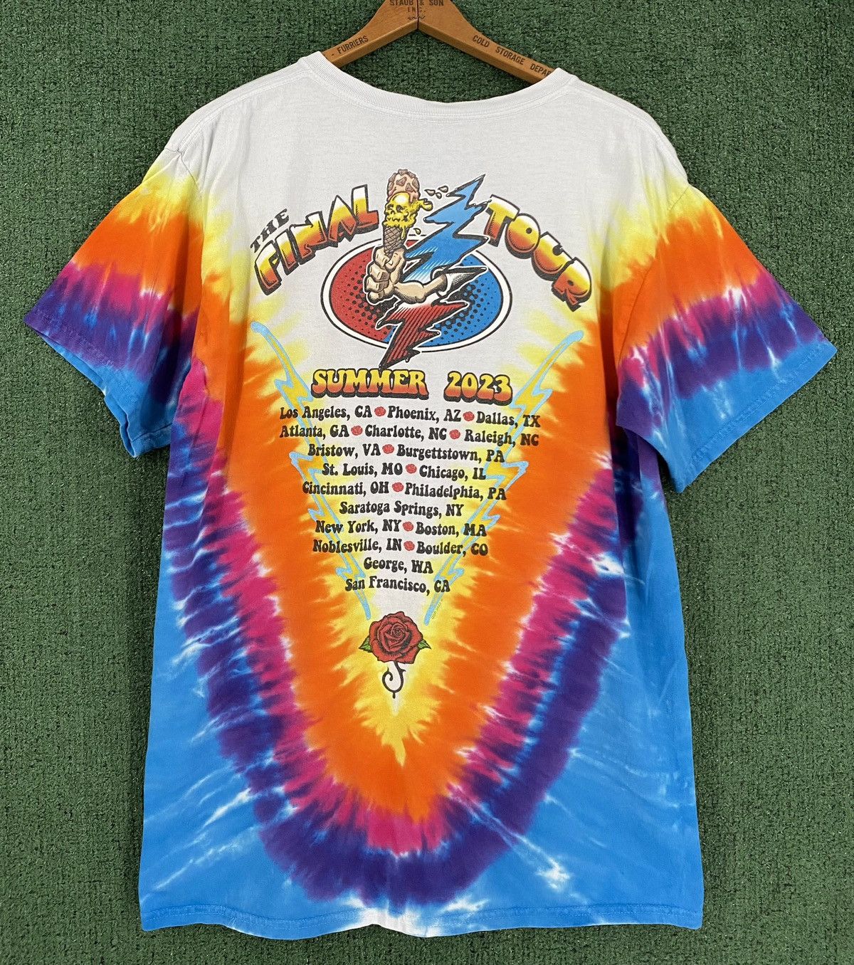 Other Liquid Blue Grateful Dead 2023 The Final Tour T-shirt Mens Size US L / EU 52-54 / 3 - 5 Thumbnail