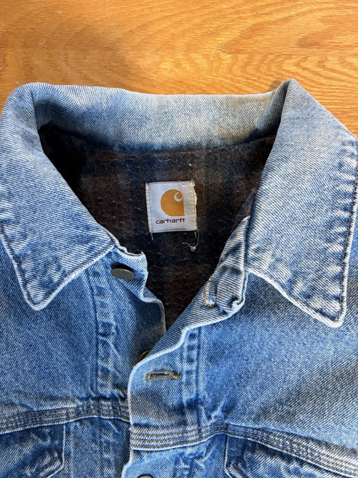 Carhartt Denim Flannel Lined Carhartt Size US L / EU 52-54 / 3 - 2 Thumbnail