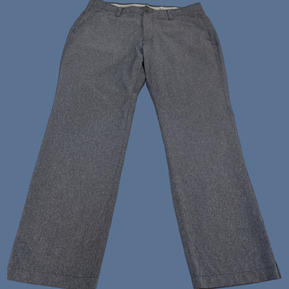 Under Armour Under Armour Pants Mens 36x32 Gray Lightweight Chino Straight Leg All Season Gear Logo Casual Size US 36 / EU 52 - 1 Thumbnail