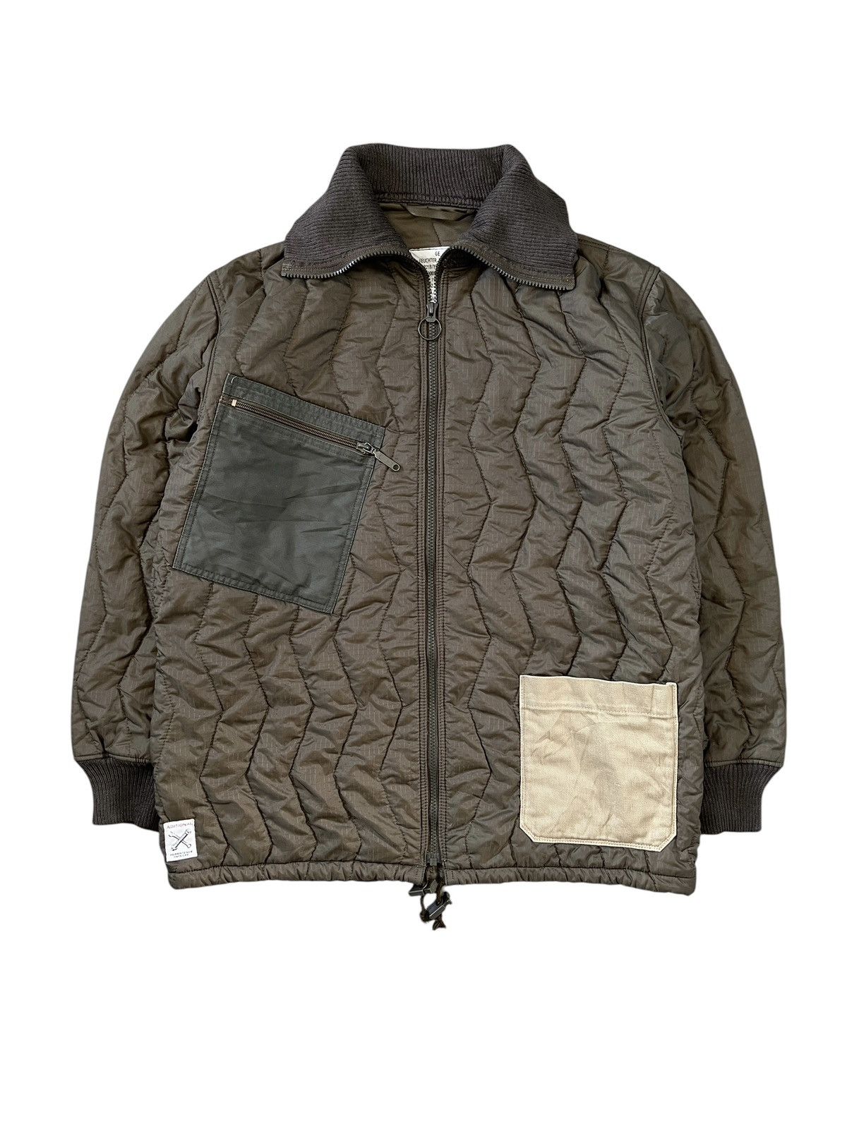 Vintage Vintage 90s German Army Quilted Jacket Rebuilt By Adition Size US XL / EU 56 / 4 - 1 Thumbnail