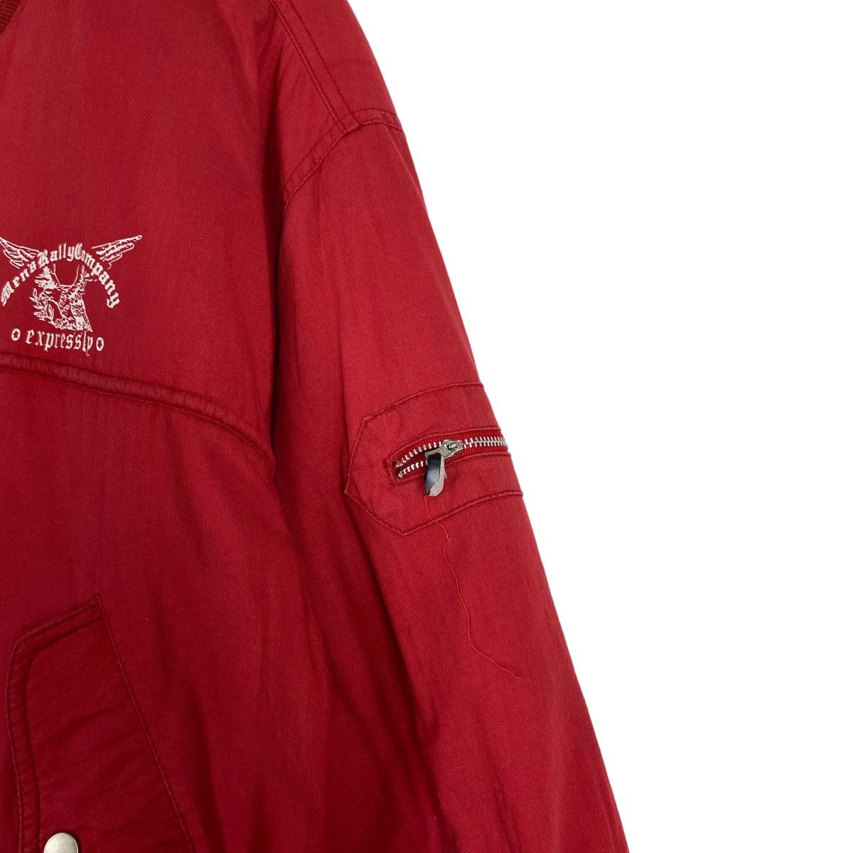 Japanese Brand EXPRESSLY MEN'S RALLY COMPANY BIG LOGO BOMBER JACKET Size US M / EU 48-50 / 2 - 9 Thumbnail