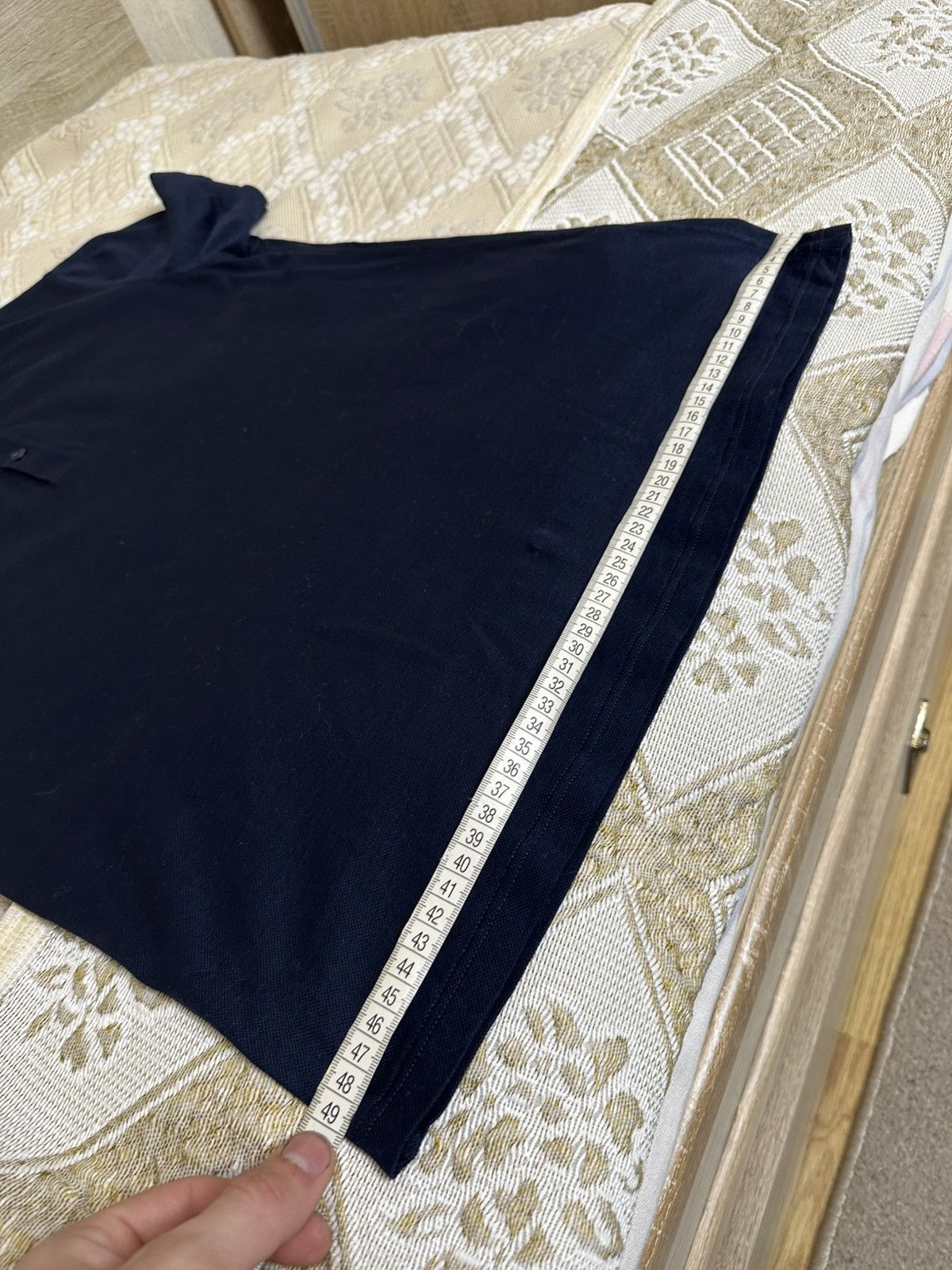 Burberry Prorsum 🔥 Burberry Prorsum Black Navy Polo T Shirt Cotton Slim Fit Size US L / EU 52-54 / 3 - 12 Thumbnail