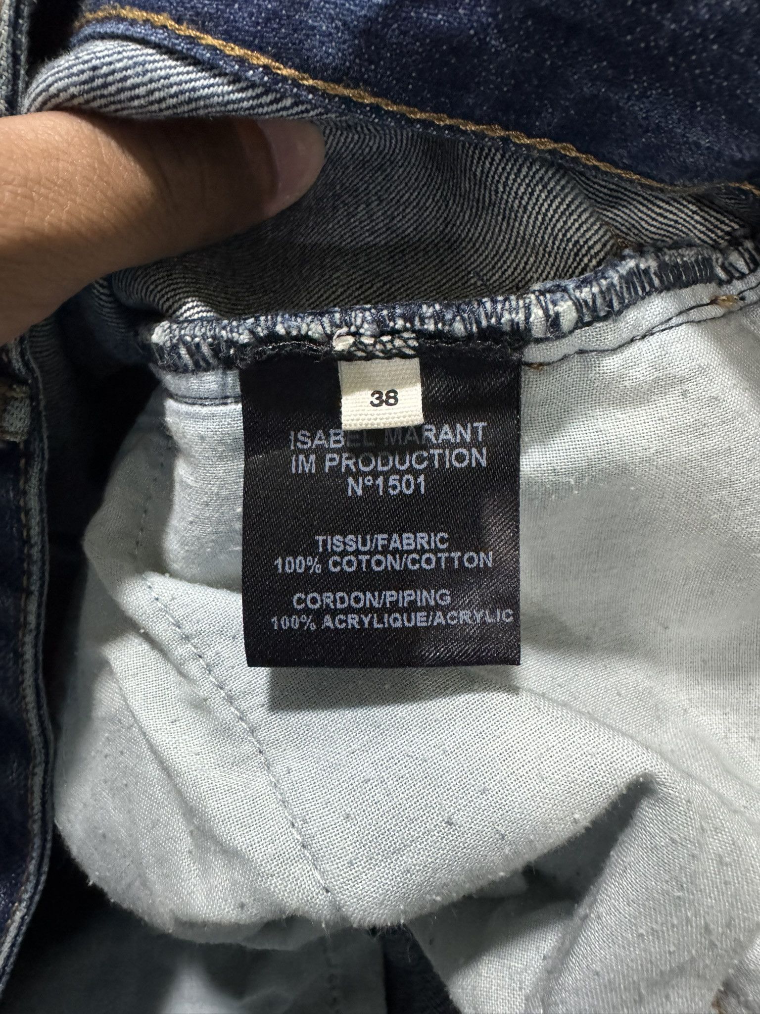 Beauty Beast × Isabel Marant × Isabel Marant Etoile Isabel Marant Etoile Liner High Rise Jeans Slim Fit Size 32" / US 10 / IT 46 - 9 Thumbnail