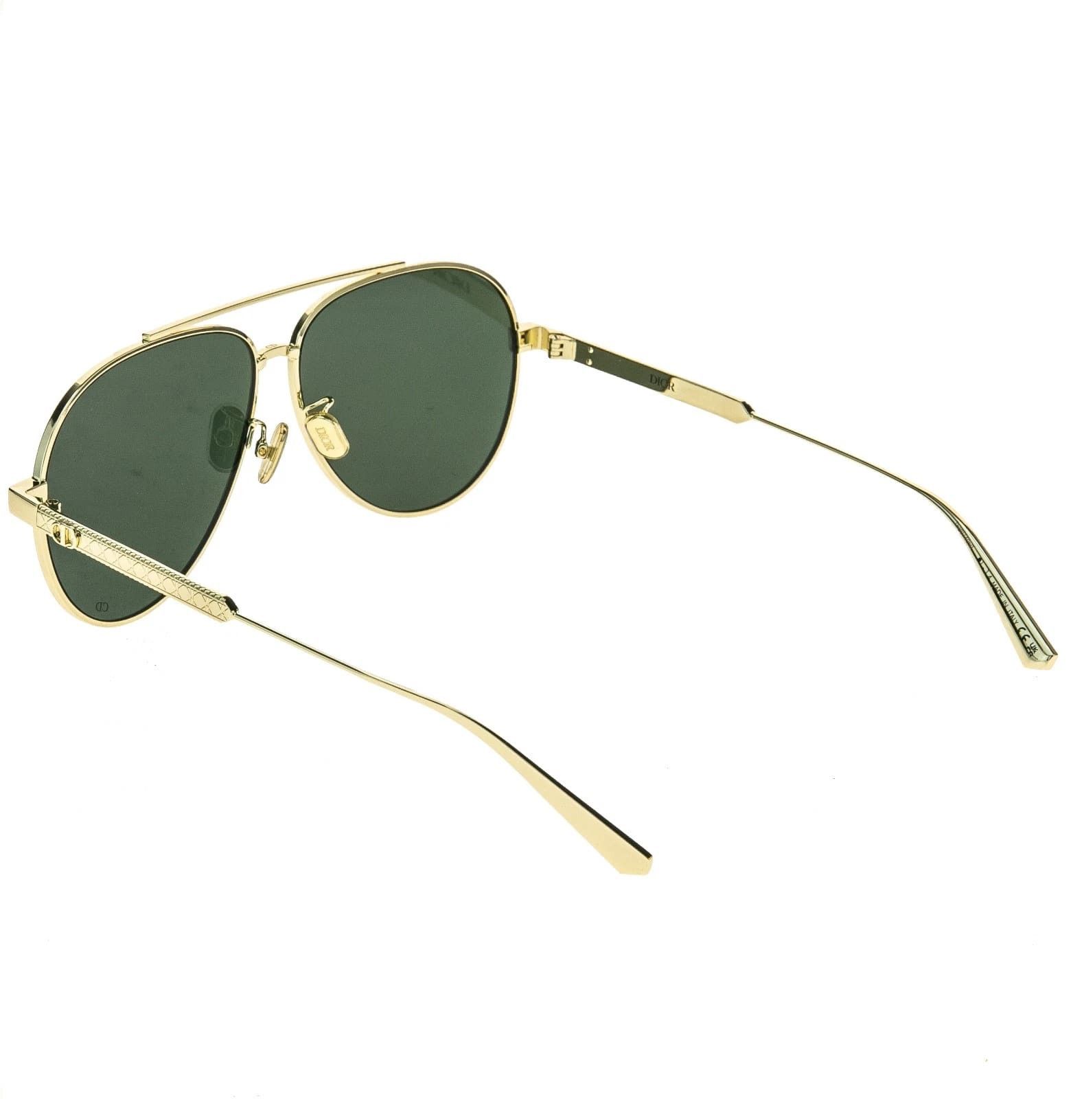 Christian Dior Monsieur CHRISTIAN DIOR Gold Green Cannage A1U CD40165U DIORCANNAGE Size ONE SIZE - 3 Thumbnail