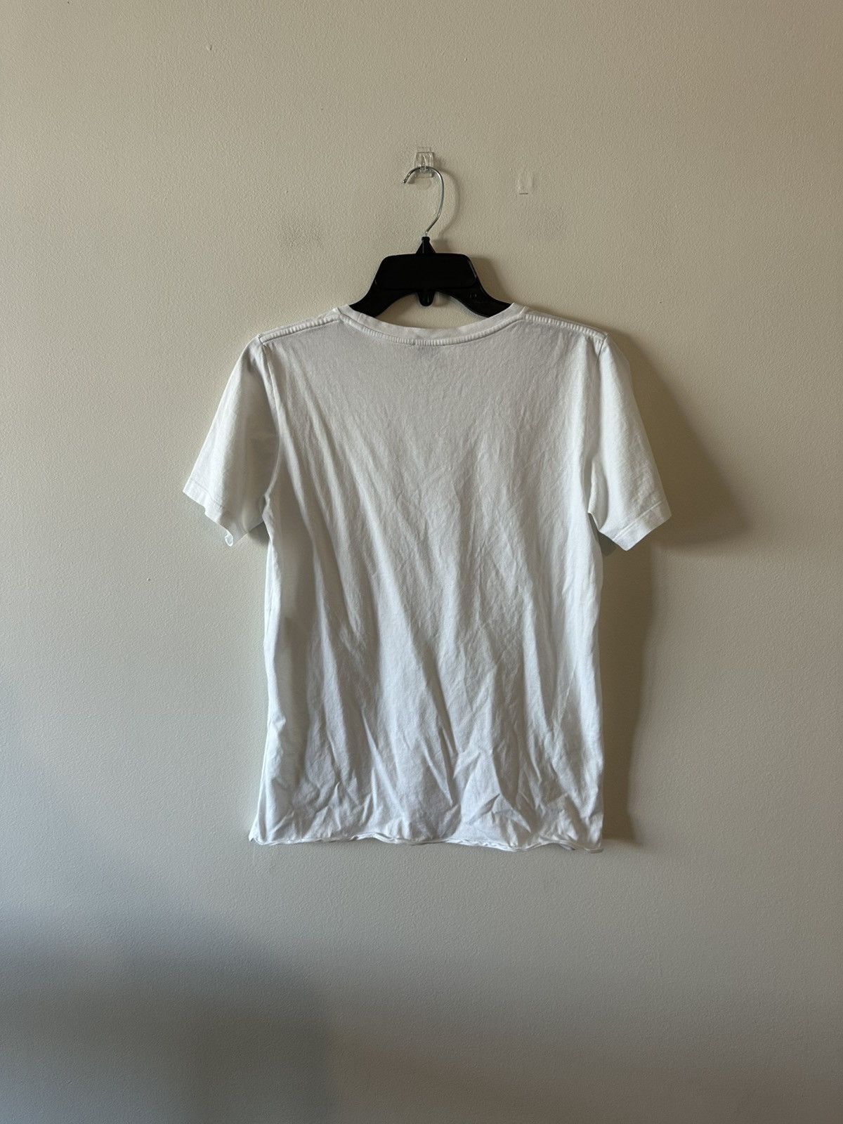 Saint Laurent Paris Saint Laurent Rive Gauche Center Spellout Logo White Tee Size XS / US 0-2 / IT 36-38 - 2 Thumbnail