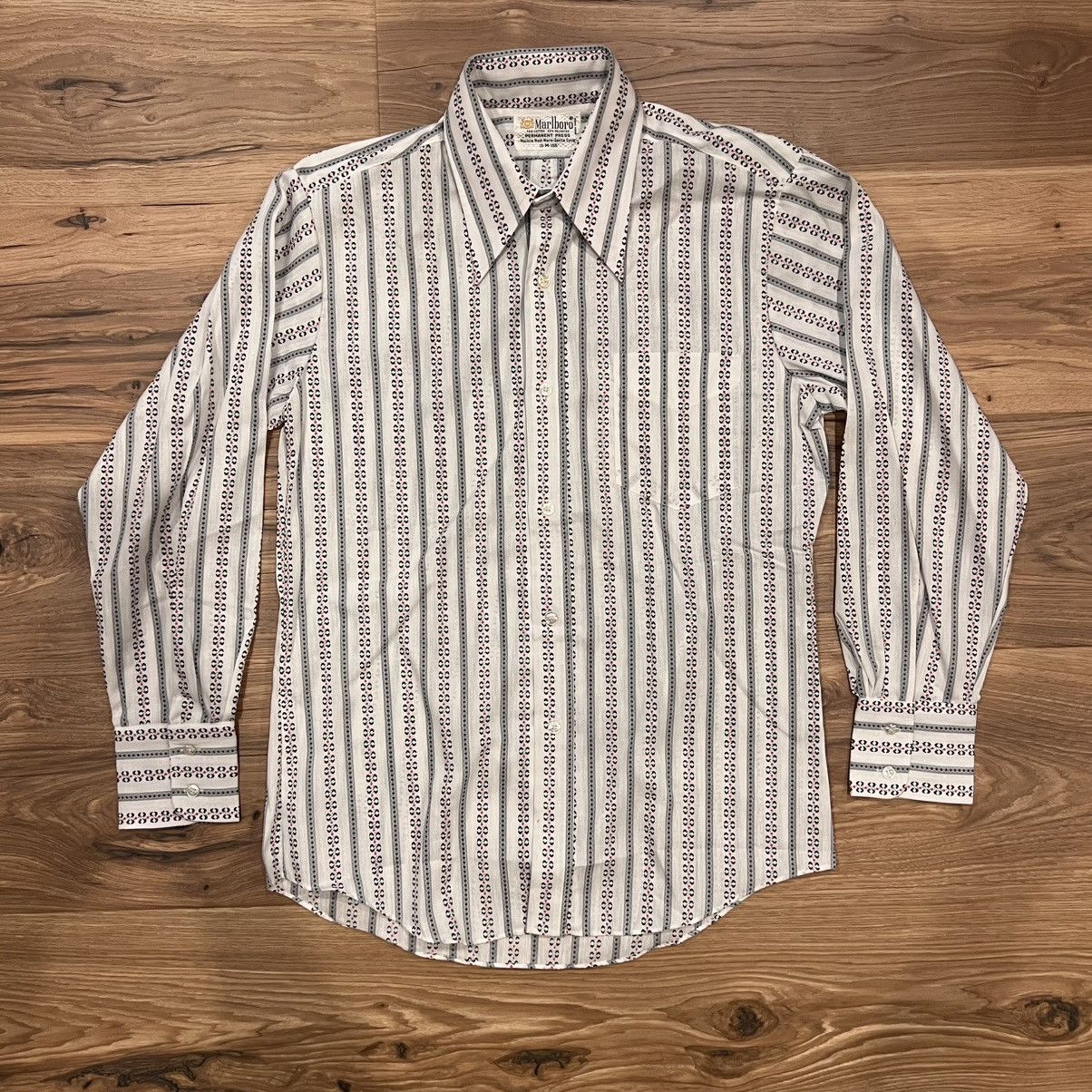 Marlboro Vintage Marlboro Button Down Shirt White Large with Red Tie Size US L / EU 52-54 / 3 - 1 Thumbnail