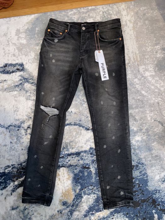 Purple Brand Purple Brand Jeans P002 black paint splatter | Grailed