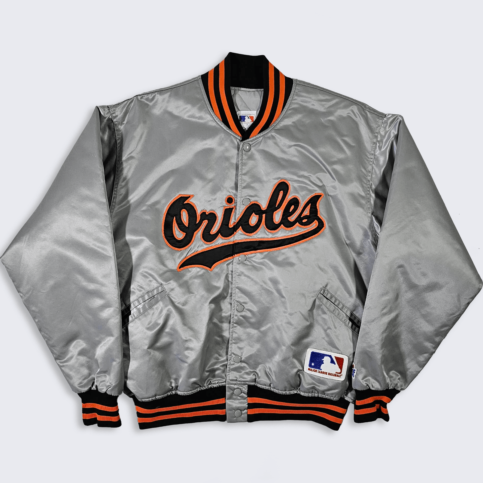 MLB Baltimore Orioles Vintage 80s Felco Satin Bomber Jacket Size US XL / EU 56 / 4 - 1 Thumbnail