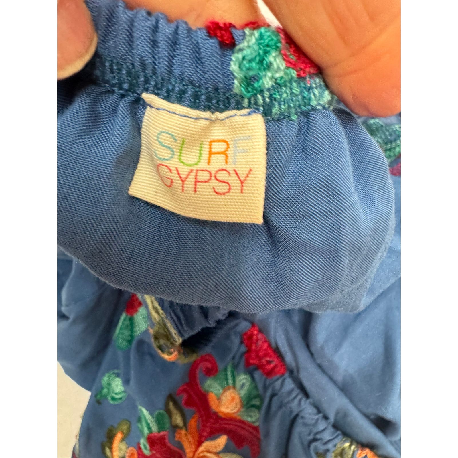 Other Boho Surf Gypsy Floral Off Shoulder Shirt NWOT Medium Size M / US 6-8 / IT 42-44 - 6 Thumbnail