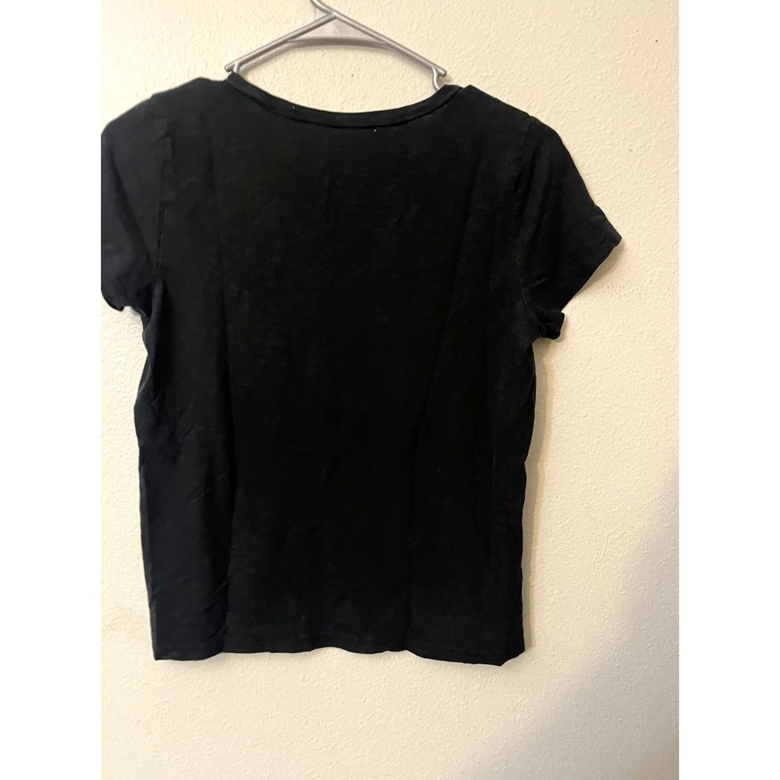 American Eagle Outfitters American Eagle Women S Solid Black Shirt - Pre-owned Size S / US 4 / IT 40 - 3 Thumbnail