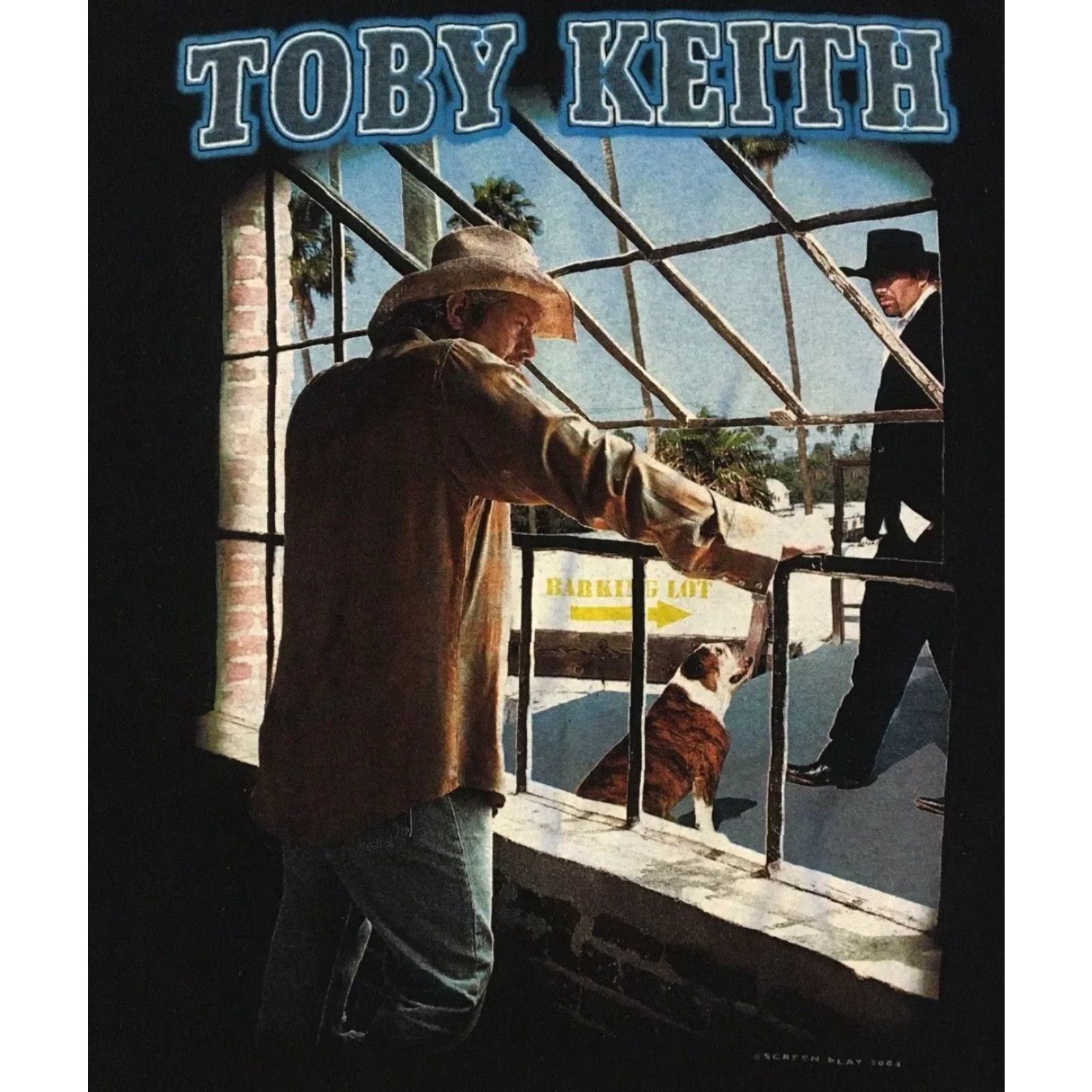 Vintage VINTAGE Toby Keith I Love This Bar Faded Shirt 2XL Black Concert Tour 90s Grunge Rock Western Music Mens T-Shirt Size US XXL / EU 58 / 5 - 4 Thumbnail