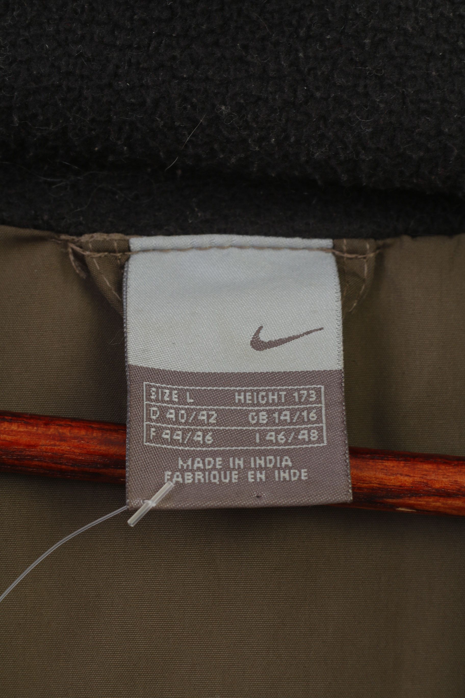 Nike Nike Woman L Jacket Khaki Ful Zipper Hood Padded 0341 Size L / US 10 / IT 46 - 5 Thumbnail