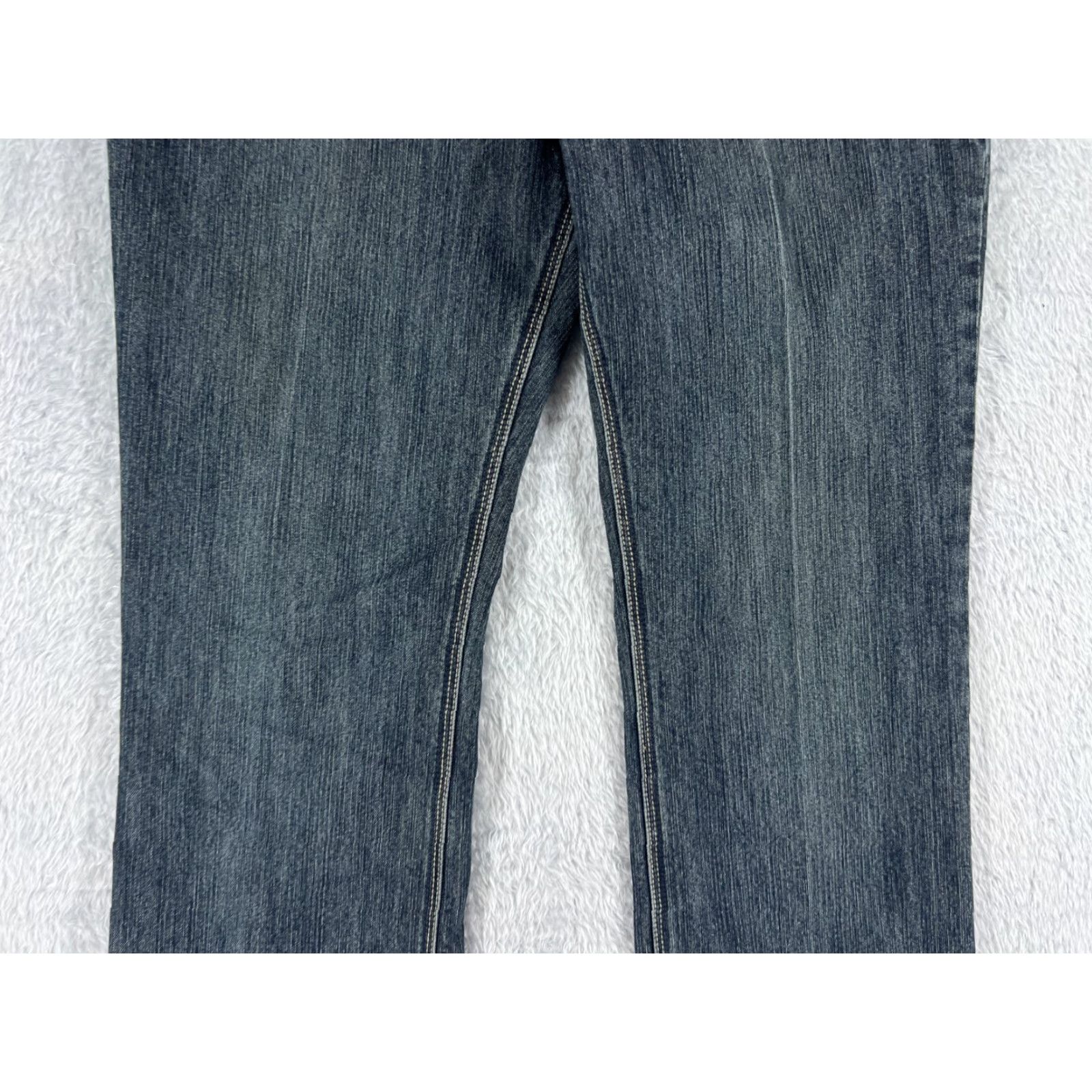 Vintage Zena Jeans Womens 30 Blue Denim Bootcut Embroidered Cotton Dark 30x29 Regular Women Jeans Measurements 5-Pocket Design Stretch Vintage No Size 30" / US 8 / IT 44 - 3 Thumbnail