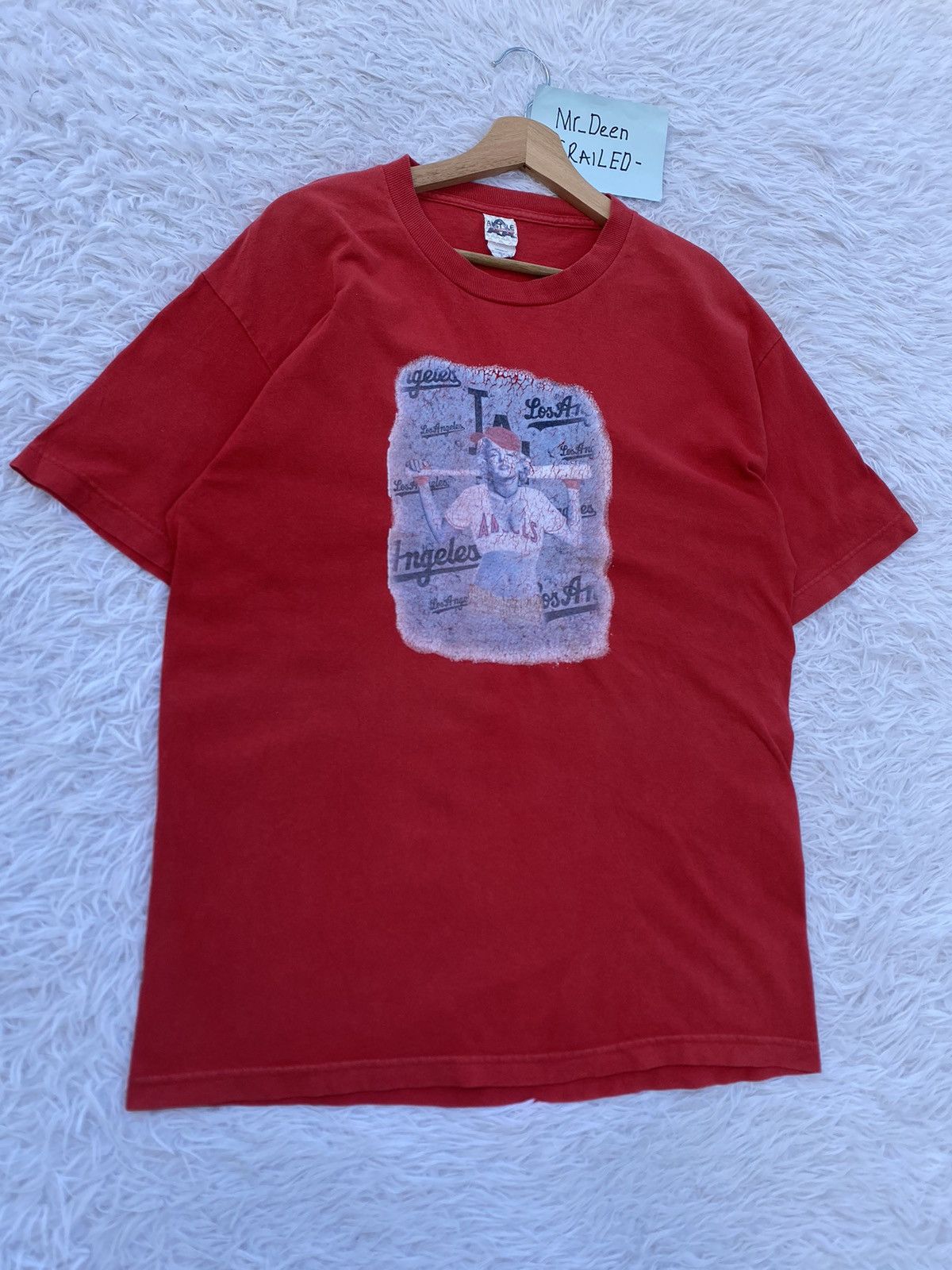 MLB Rare Vintage Marilyn Monroe Los Angeles Angles Tshirt Size US L / EU 52-54 / 3 - 4 Thumbnail
